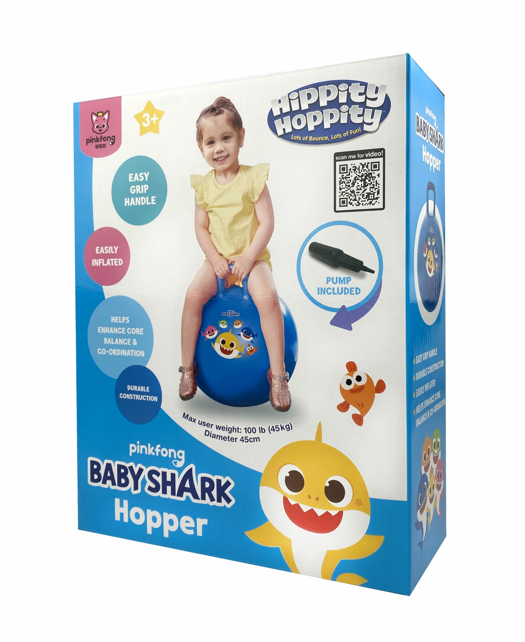 PF60060 Baby Shark Hopper Ball (Blue)