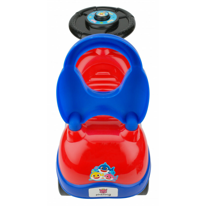 PF60042 彈跳音樂 Baby Shark 音樂步行車 - 紅色