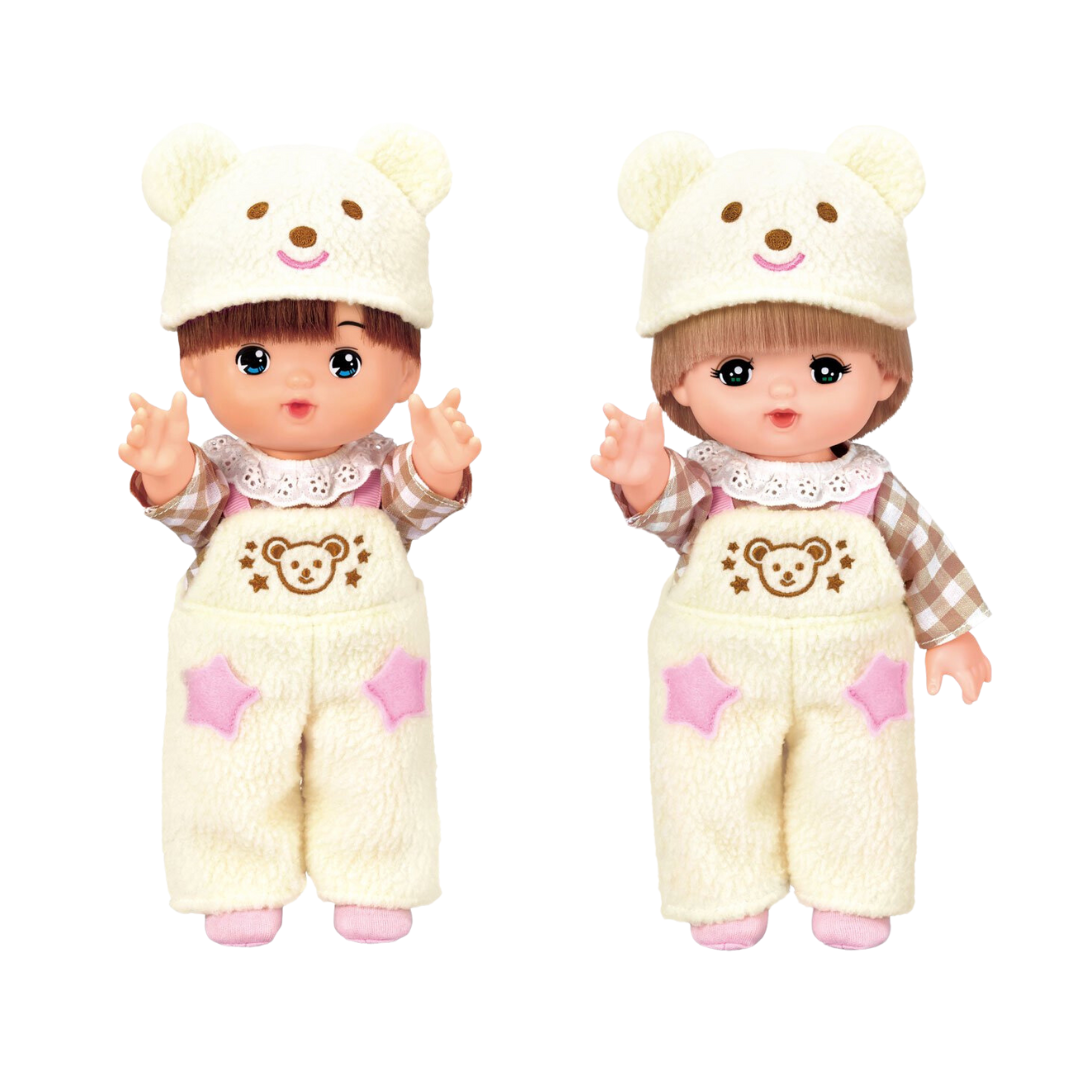 M51624 咪露毛茸茸熊仔工人褲套裝