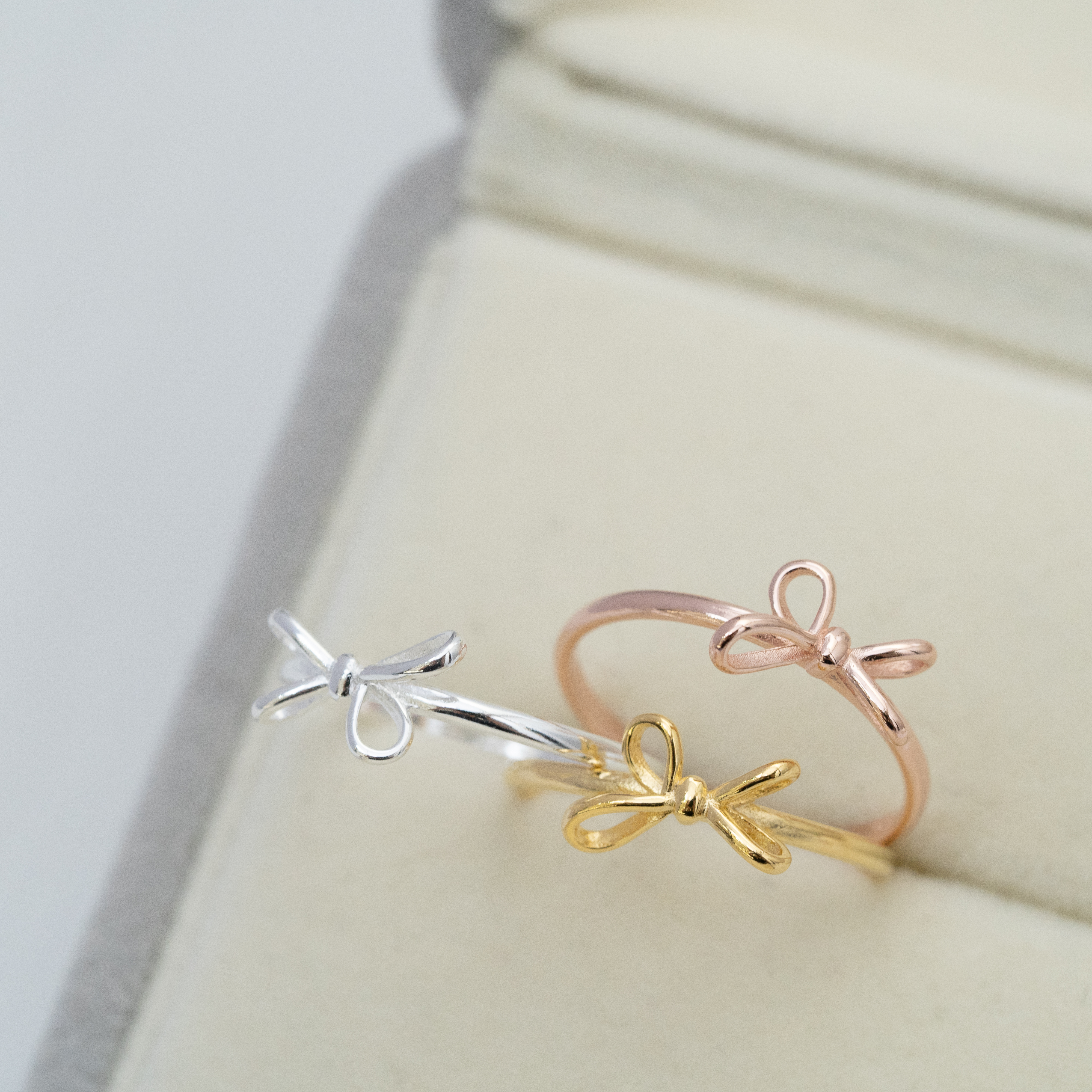 立體蝴蝶結戒指 svr13