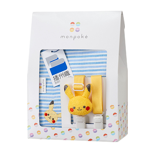 Monpoke - 比卡超手巾仔 夾帶 禮品套裝 (藍色)