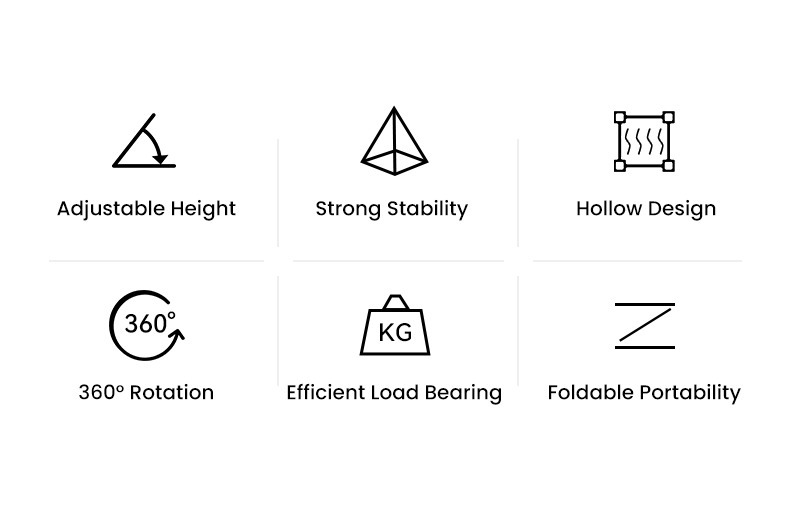 Rock RPH0993 鋁合金360度可折疊支架