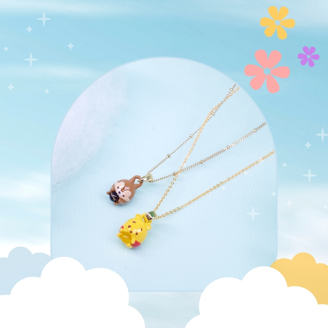 Ufufy系列水晶抱抱珠雙鍊[奇奇&維尼]