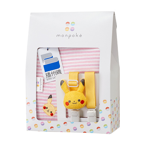 Monpoke - 比卡超手巾仔 夾帶 禮品套裝 (粉紅色)