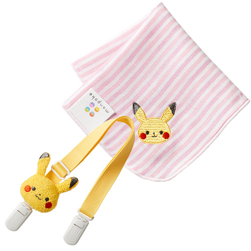 Monpoke - 比卡超手巾仔 夾帶 禮品套裝 (粉紅色)