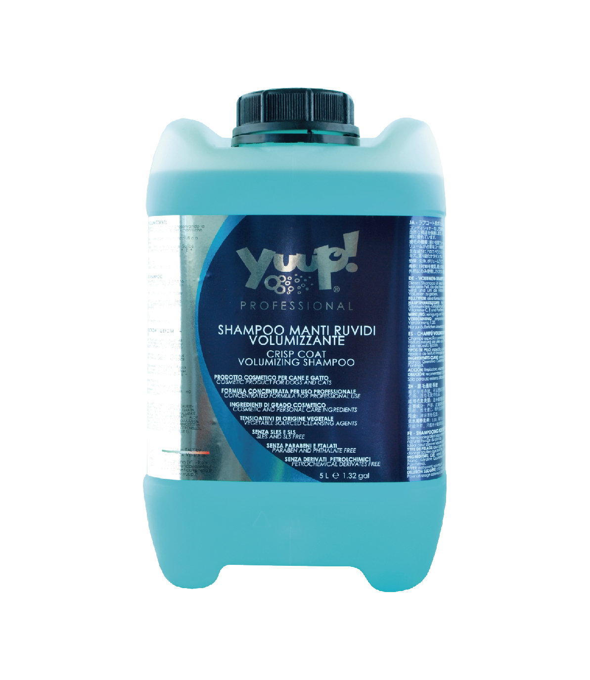 【義大利 Yuup】總代理-優瀑 紅葡萄白柳蓬鬆毛髮沐浴乳 1L(專業分裝瓶))/5L 犬貓適用