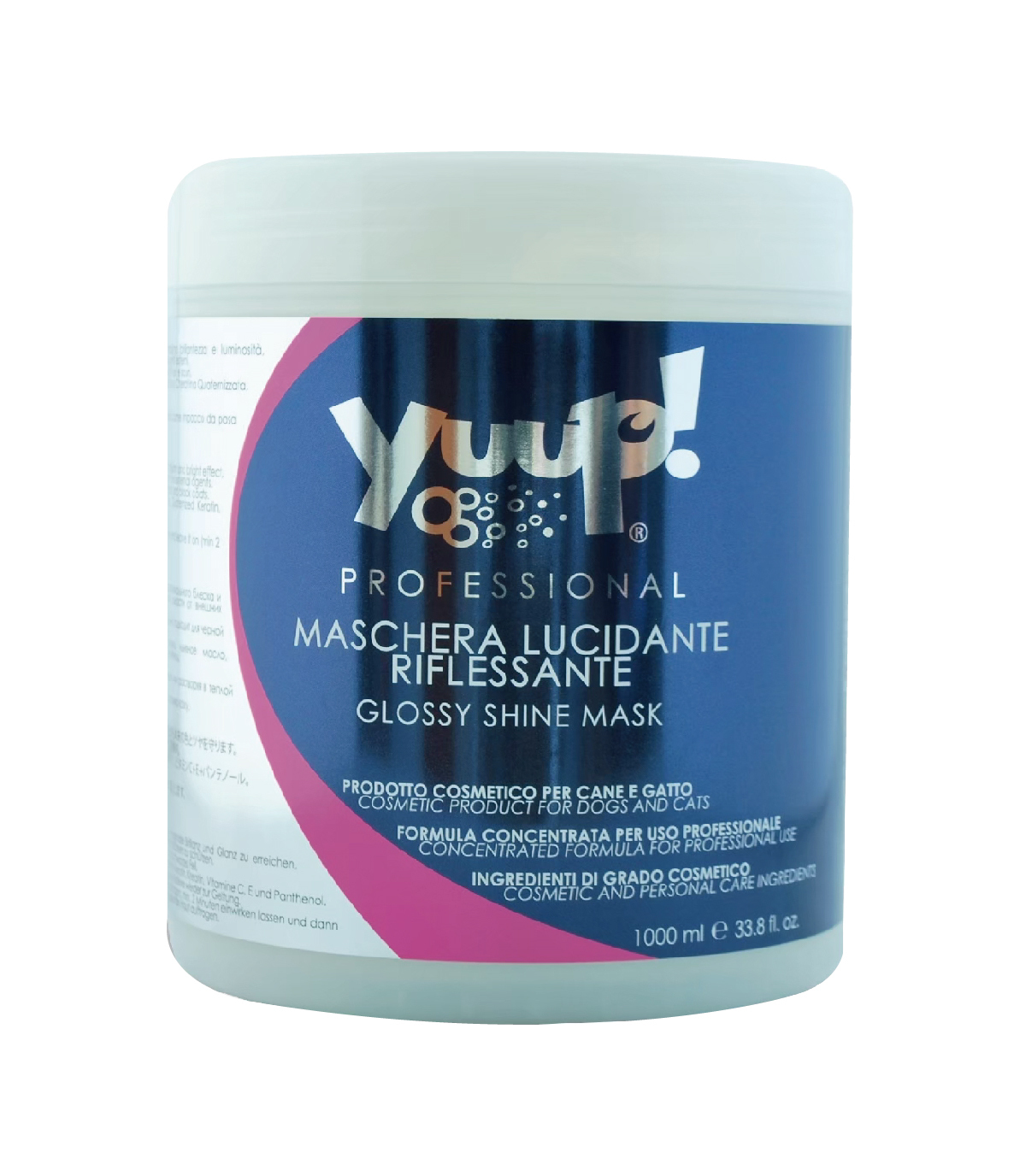 【義大利 Yuup】總代理-優瀑 毛髮滑順增亮護毛素 乳霜 1L 犬貓適用