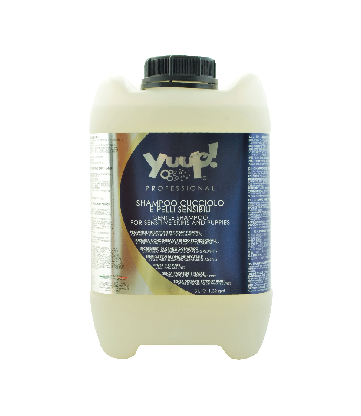 【義大利Yuup】總代理-優瀑乳蛋白蜂蜜嬌嫩肌膚沐浴乳1L(專業用分裝瓶)/5L 犬貓適用