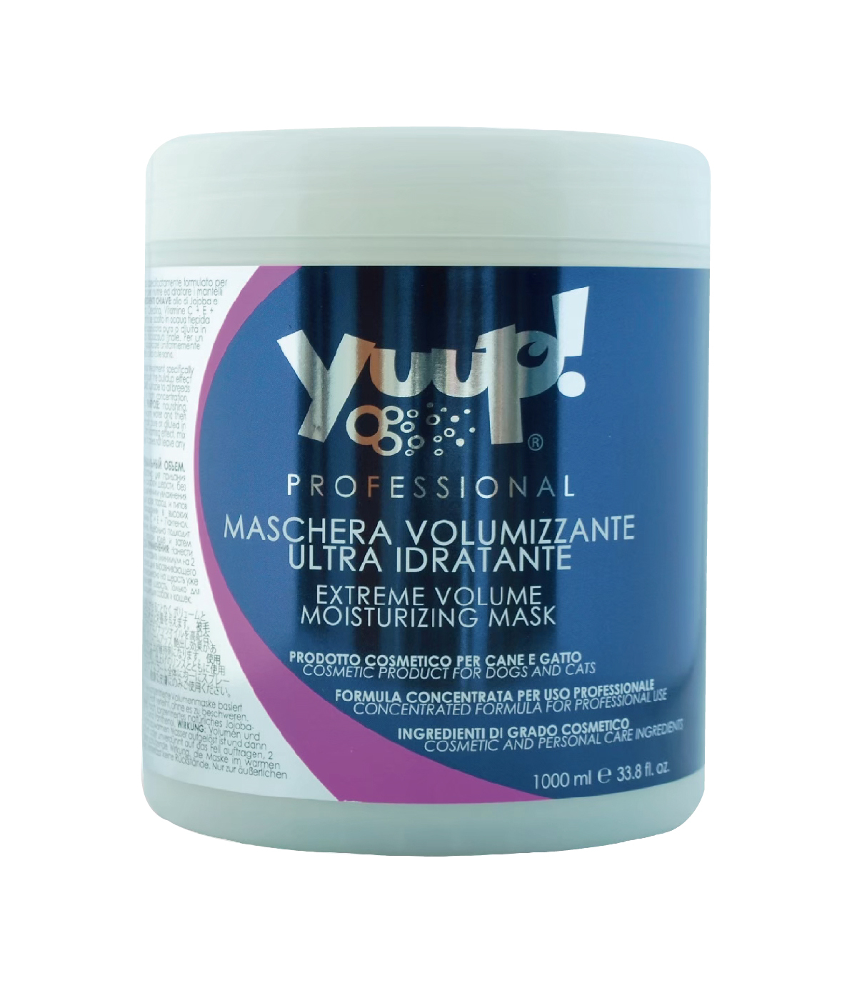 【義大利 Yuup】總代理-優瀑 頂級毛髮修護保濕霜 1L 犬貓適用