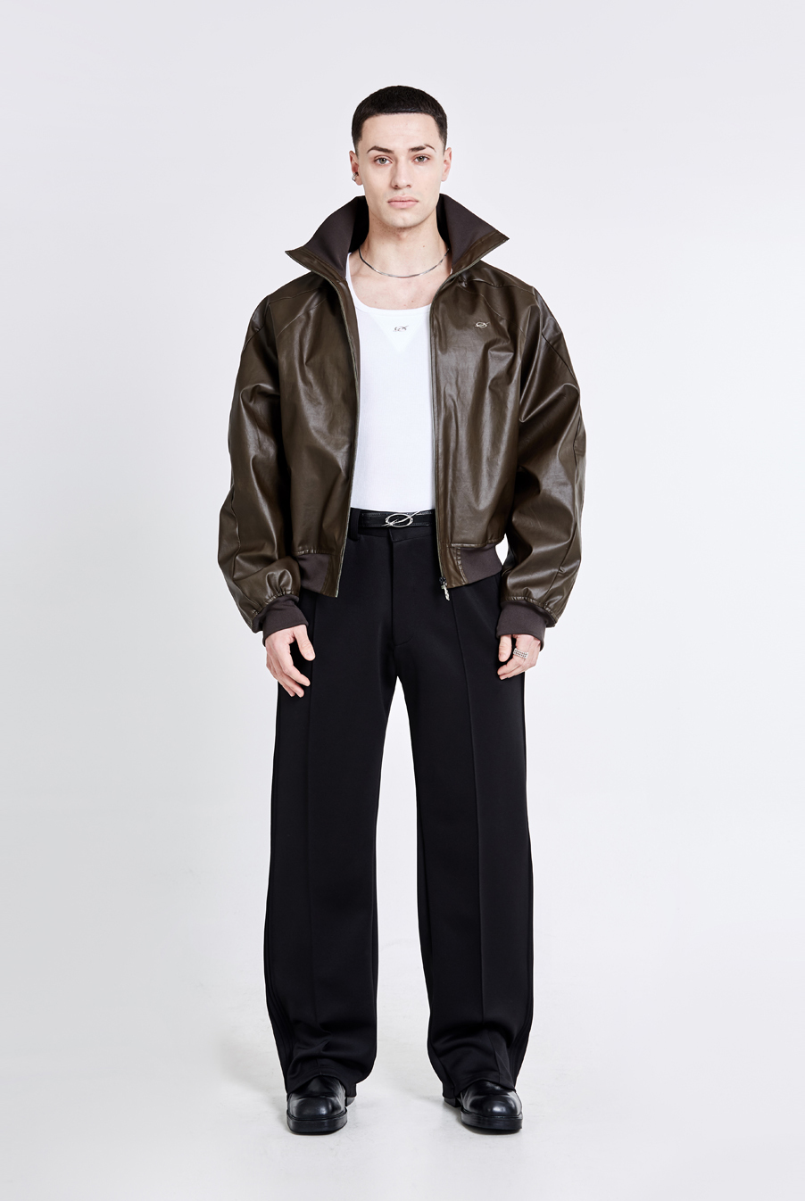 Louver 百葉運動衫 - 卡其棕