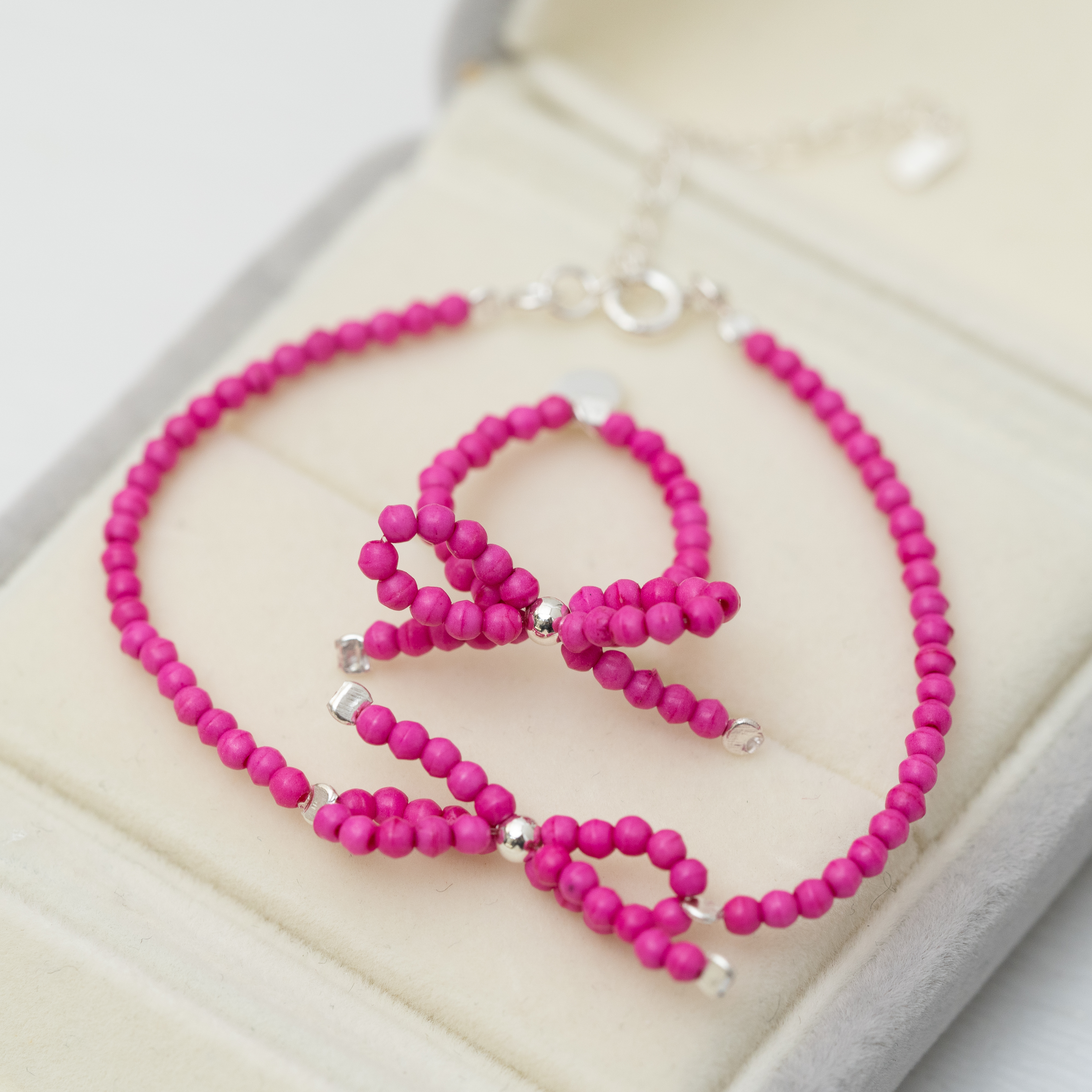 珍珠仔蝴蝶結手鏈