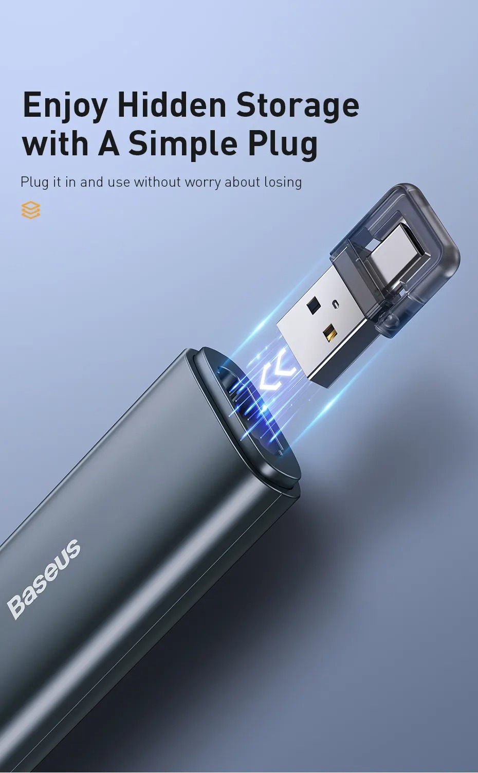 Baseus 搖控無線示範筆 2.4GHz  USB-C