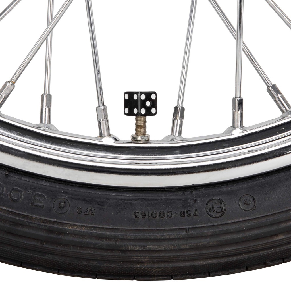 氣嘴蓋 骰子 - 黑