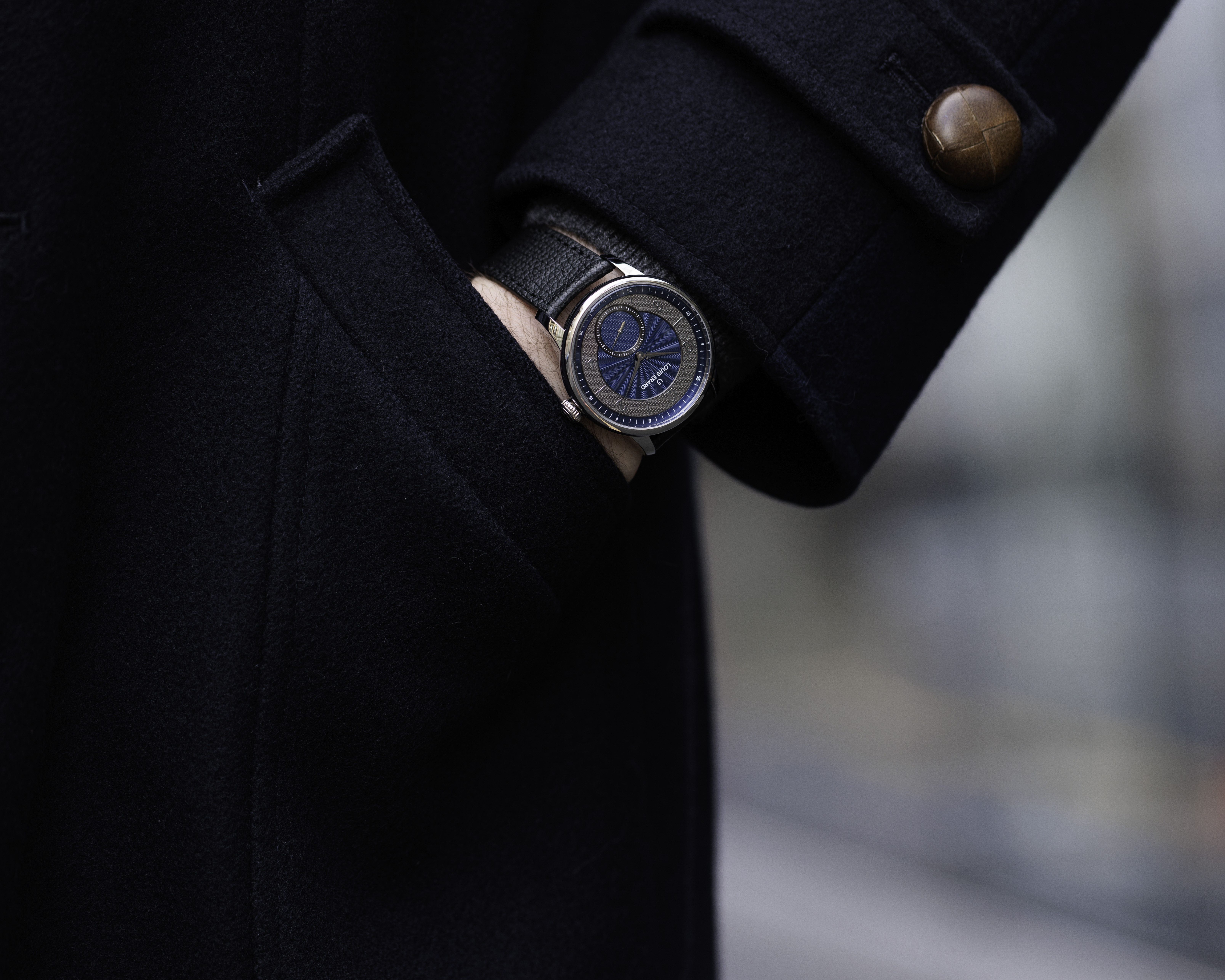 Louis Erard 藝術大師系列｜Métiers d‘Art  Excellence Petite Seconde Guilloché 39mm anthracite blue