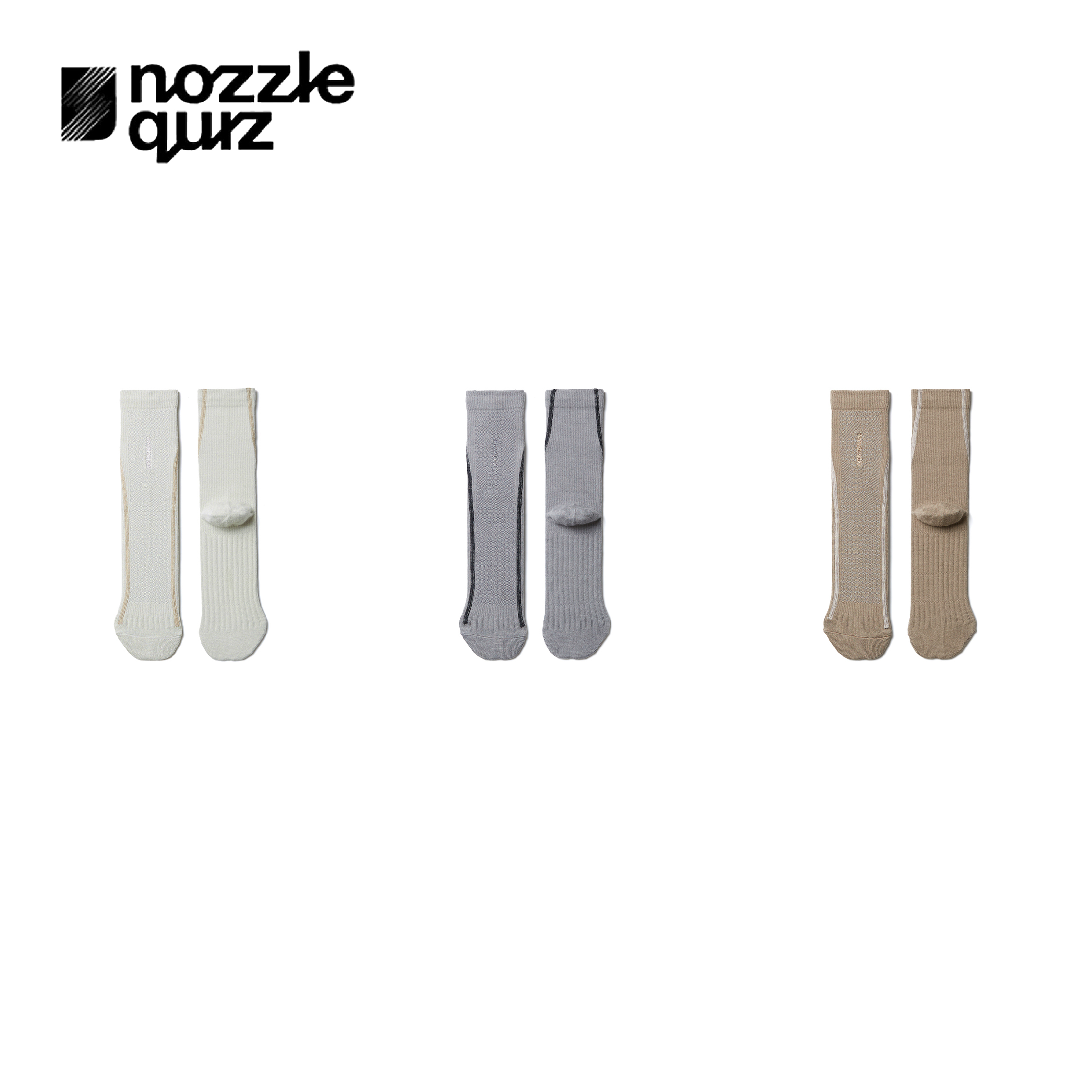 nozzle quiz 後研設計 / Flat-sew midcalf Socks