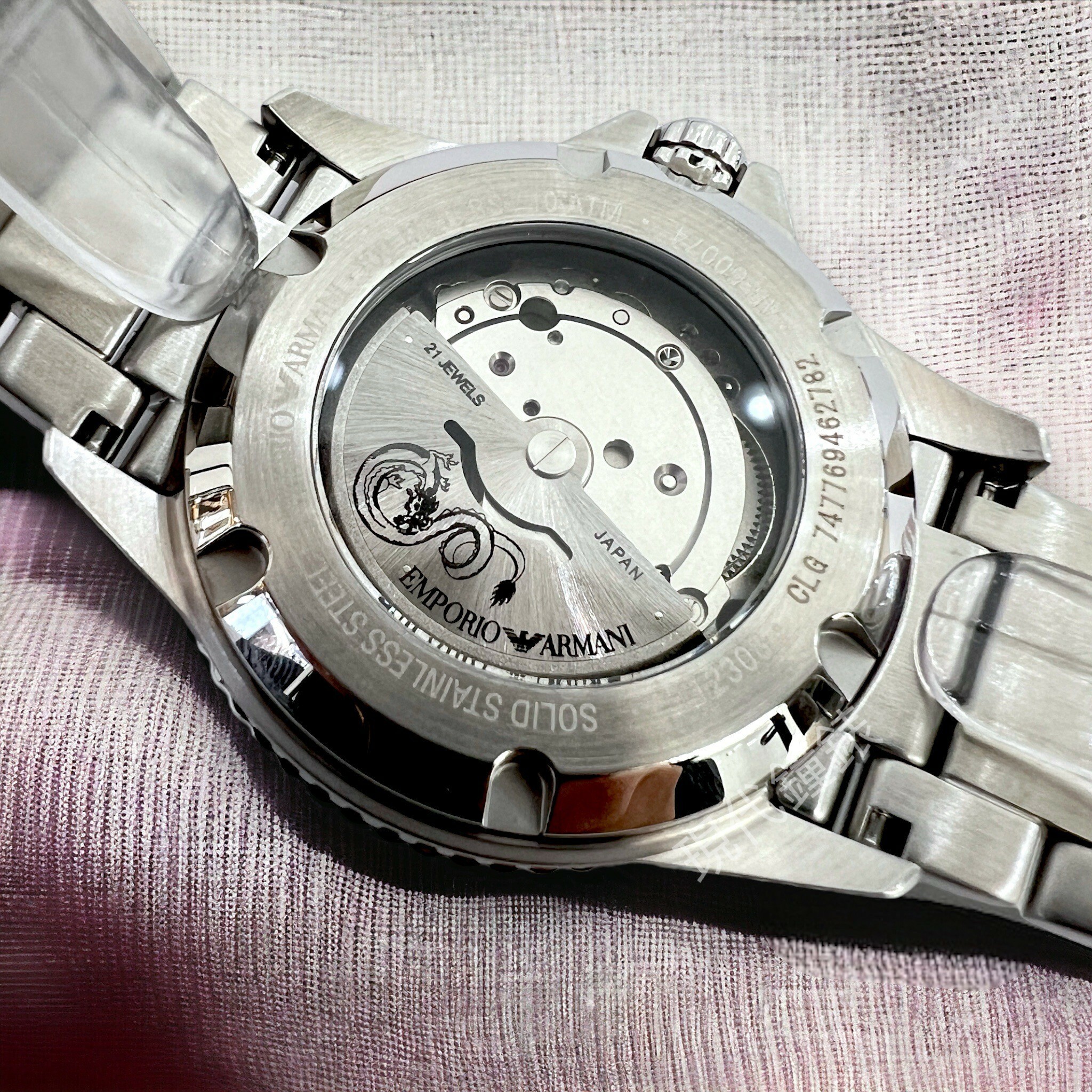 【EMPORIO ARMANI】Diver 海浪征服者系列手錶 龍年限定 經典黑 AR60074 42mm 現代鐘錶