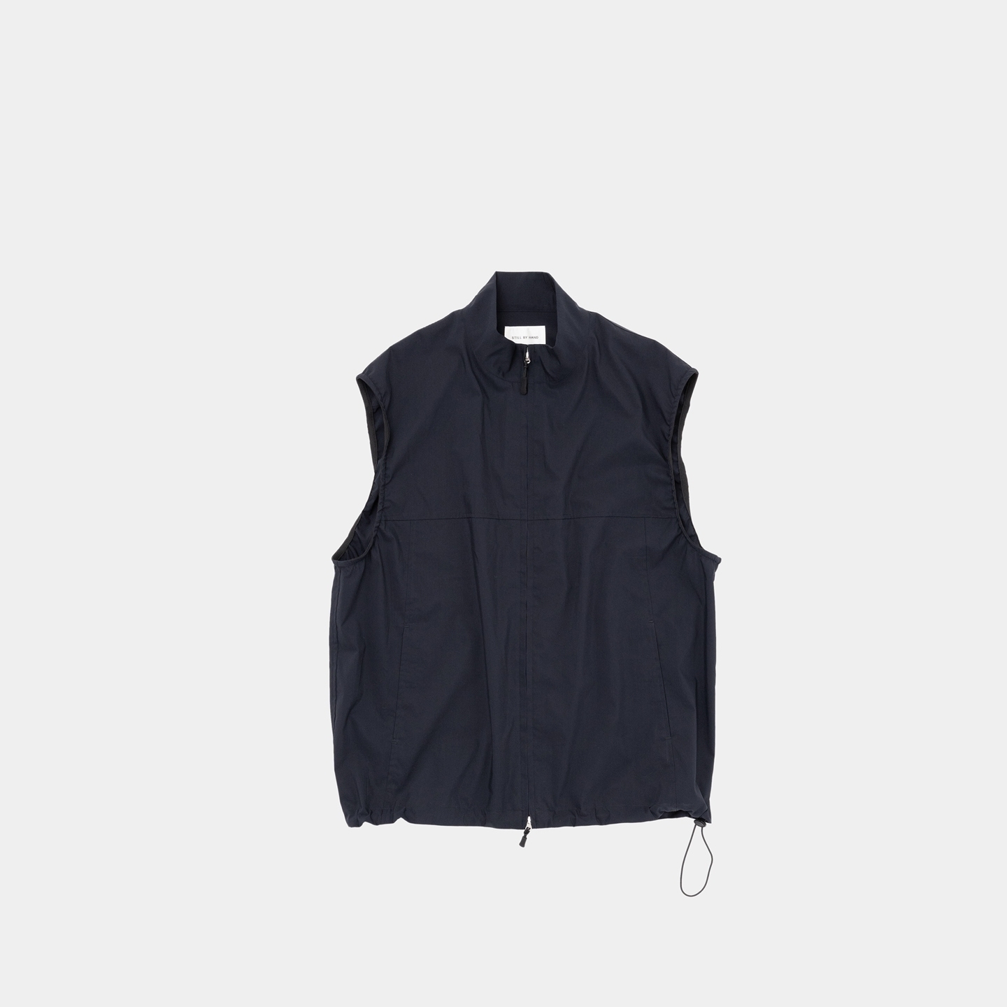 STILL BY HAND - STAND COLLAR ZIP VEST / 2COLORS STILL BY HAND - STAND COLLAR ZIP VEST / 2COLORS
