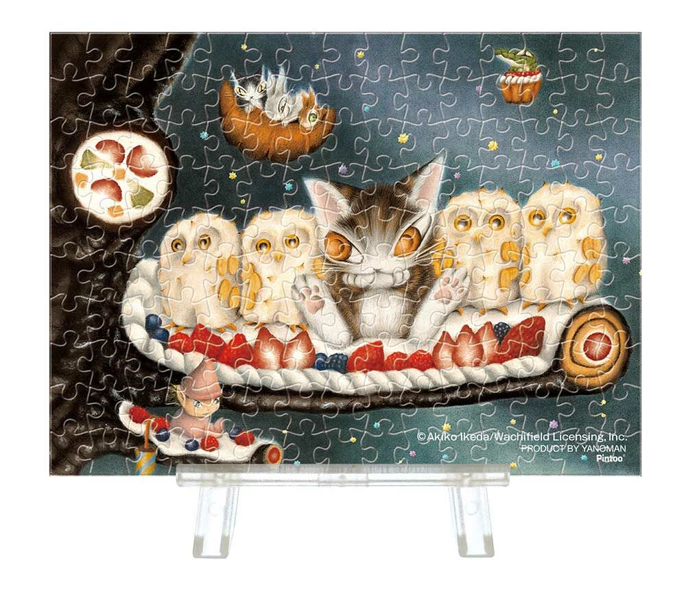 逹洋貓-蛋白酥皮貓頭鷹法官 (迷你尺寸) (透明樹脂)