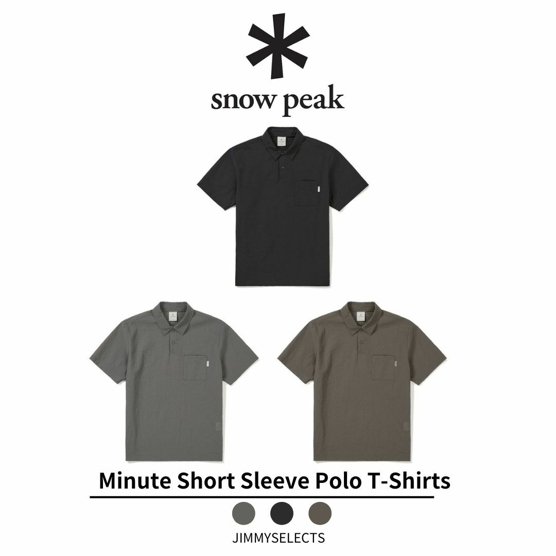Snow Peak 雪諾必克 Minute  Polo衫 短袖 短T S24MMFPS72