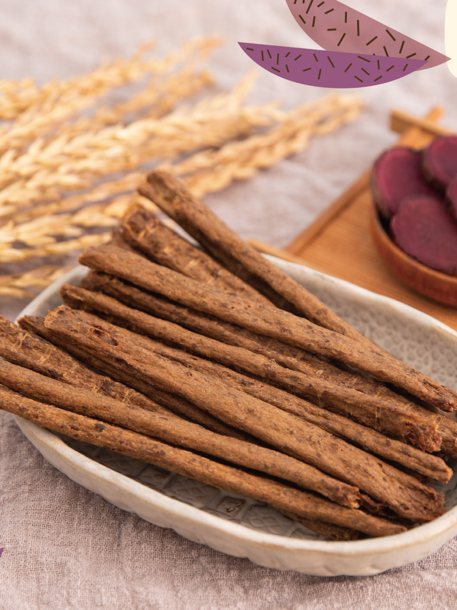 【飼糧倉】手作零食 紫芋地瓜牛肉條