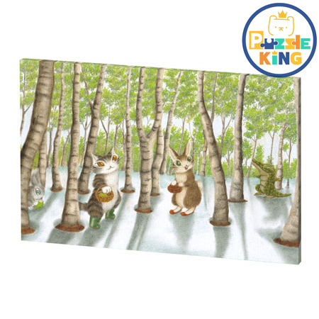 逹洋貓-融雪白樺林 (立體免框) (環保樹脂)