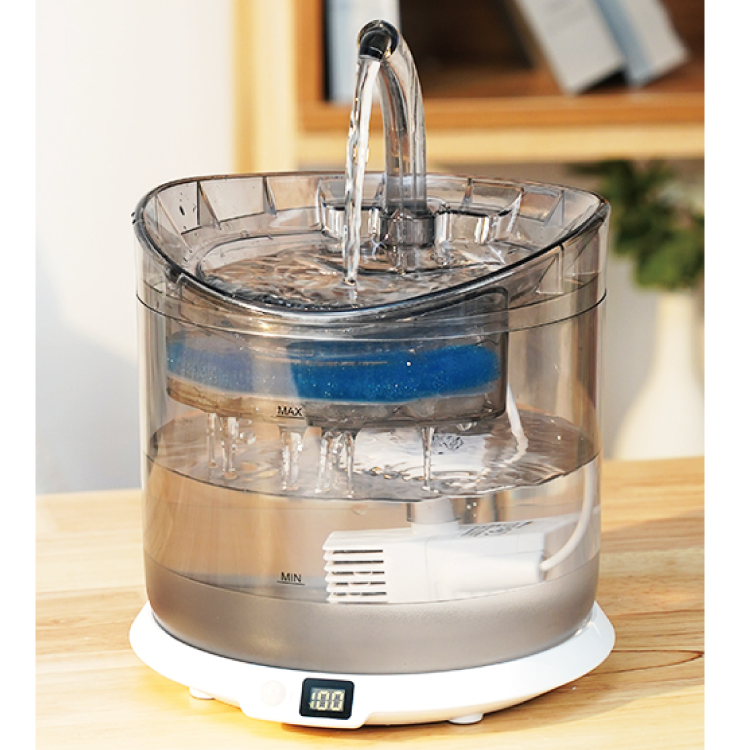 MELO「智能充電+感應」寵物飲水機 (透明) WF060 (原裝行貨, 一年保養)