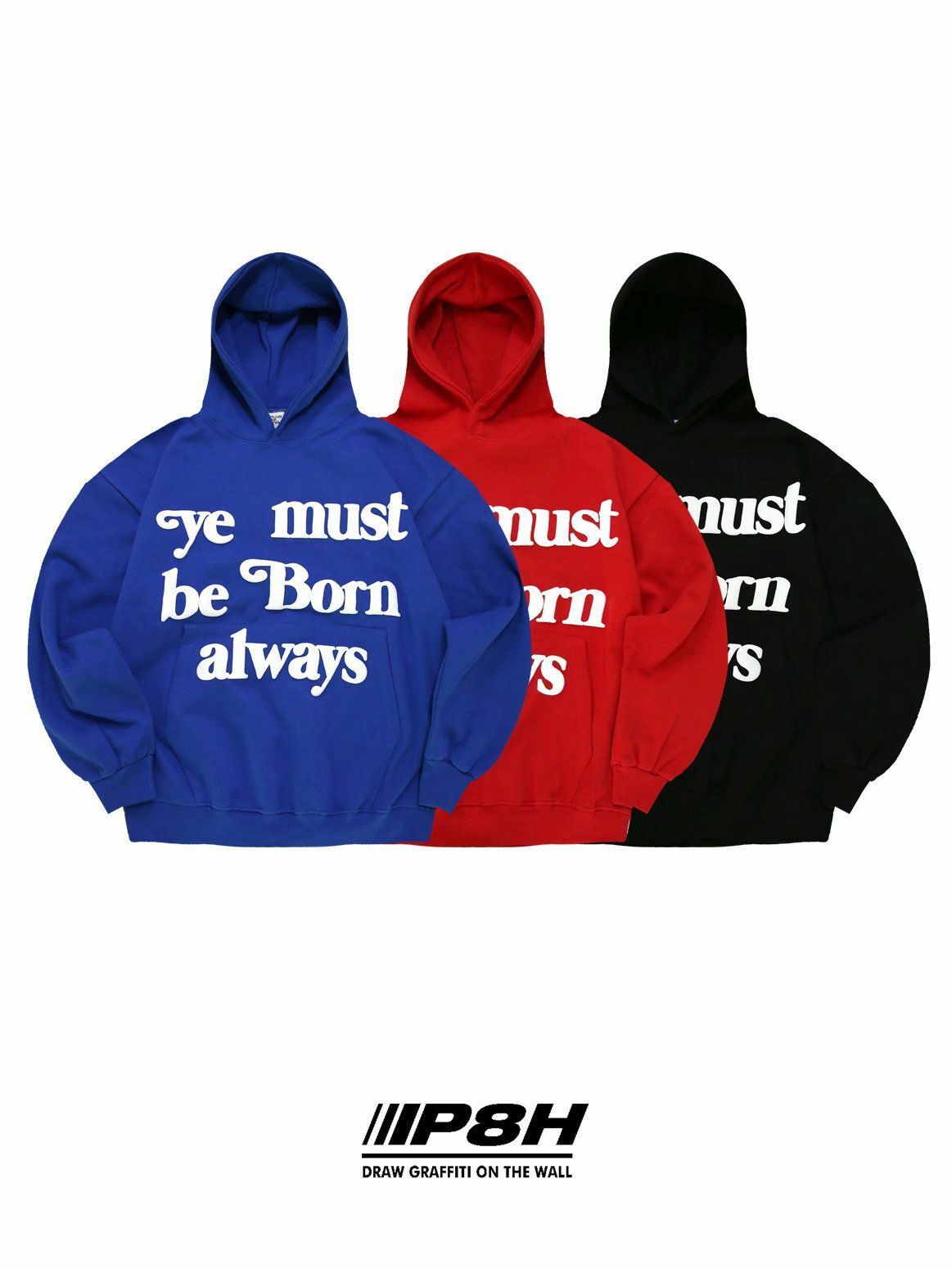 英文字連帽衛衣 PLUS82HIYA-072T