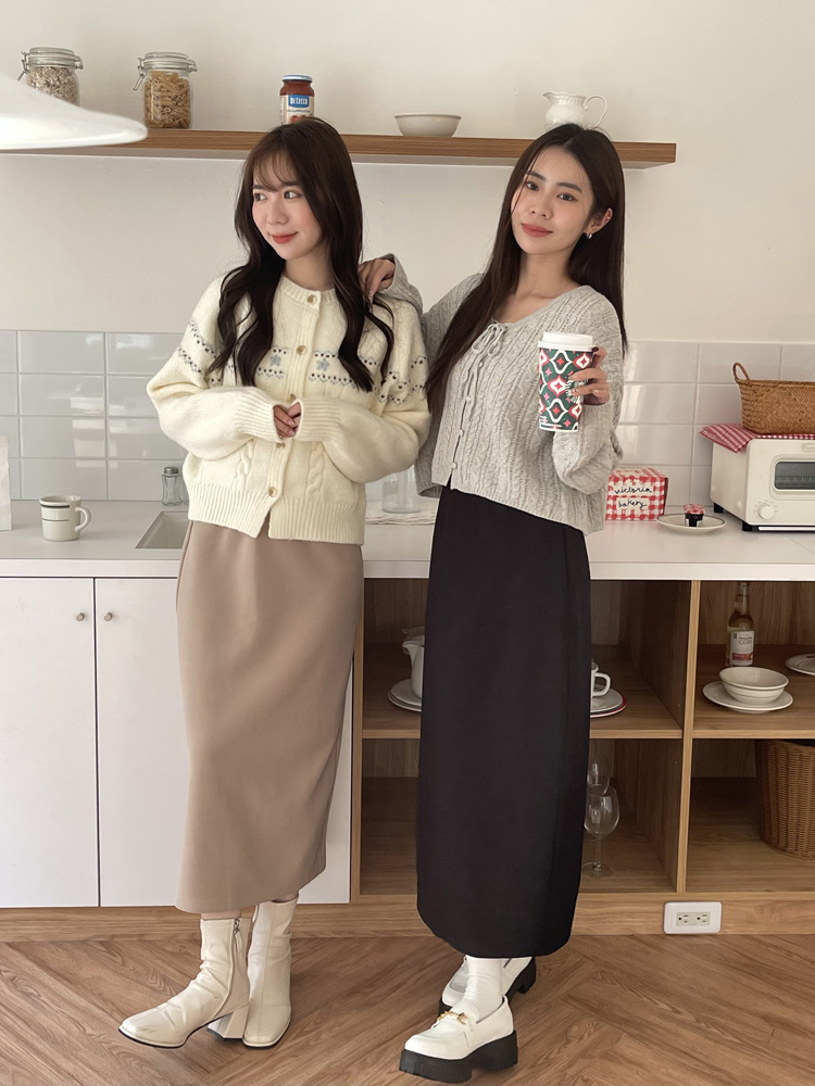 正韓厚磅不顯臀西裝裙