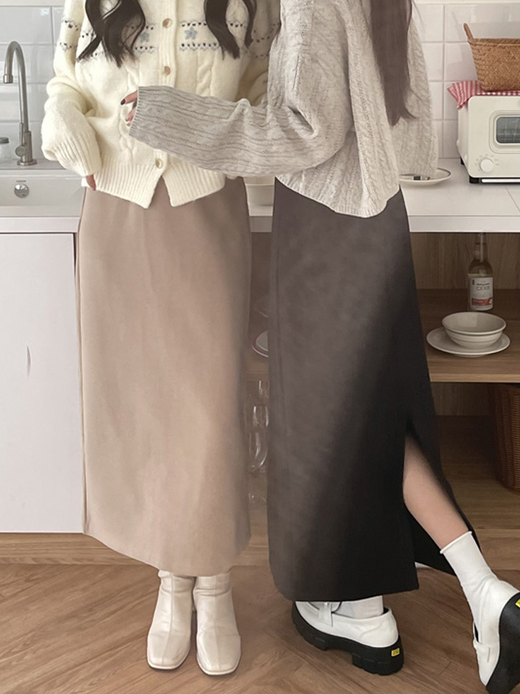 正韓厚磅不顯臀西裝裙