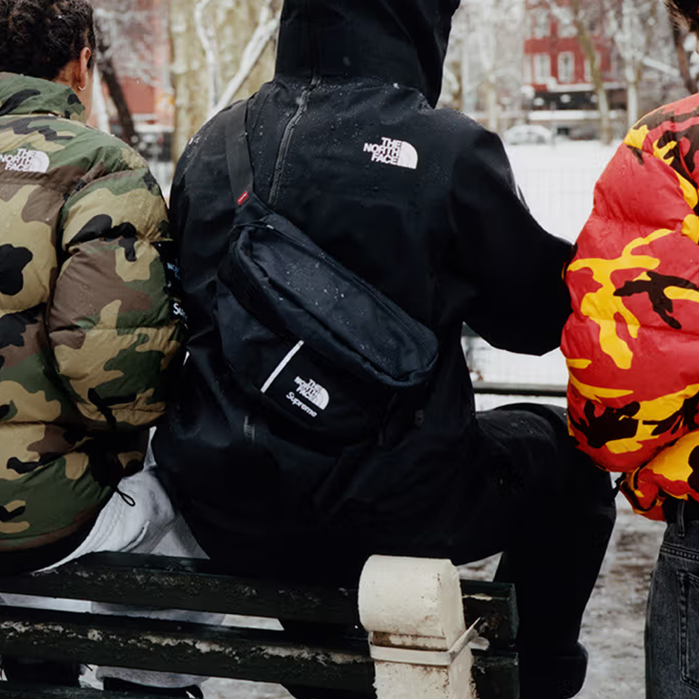 THE NORTH FACE X SUPREME Split Waist Bag 拚色 腰包 斜背包