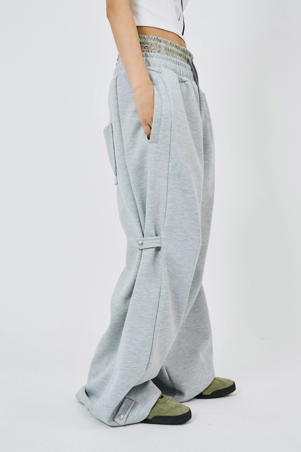 🇰🇷韓國 綁釦 日常必備 寬鬆 棉褲