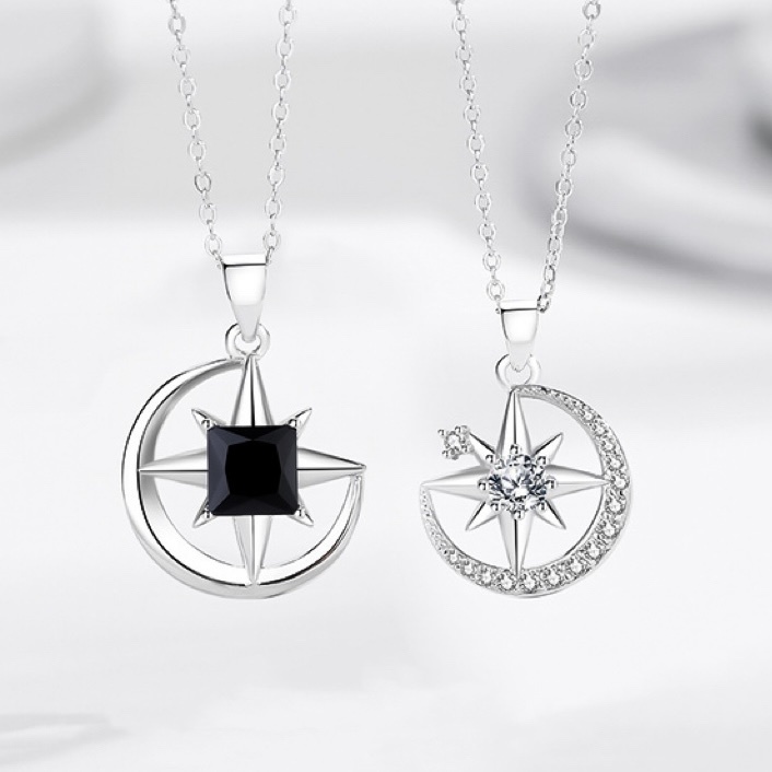 星月之戀 情侶項鍊 免費刻字✒️