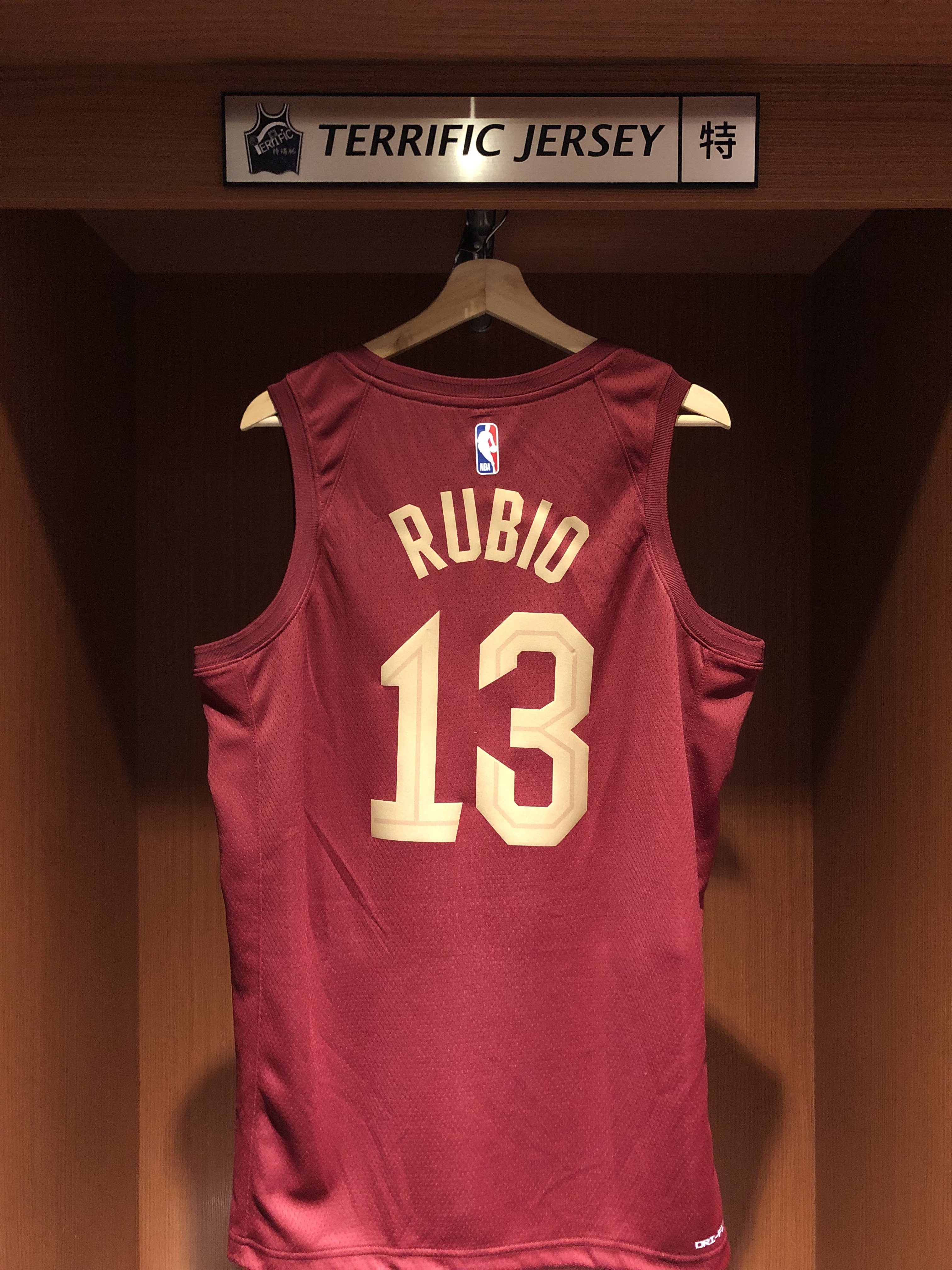 NBA球衣 Ricky Rubio 克里夫蘭騎士酒紅 Icon Nike Swingman 球迷版 熱轉印 含贊助商標 全新