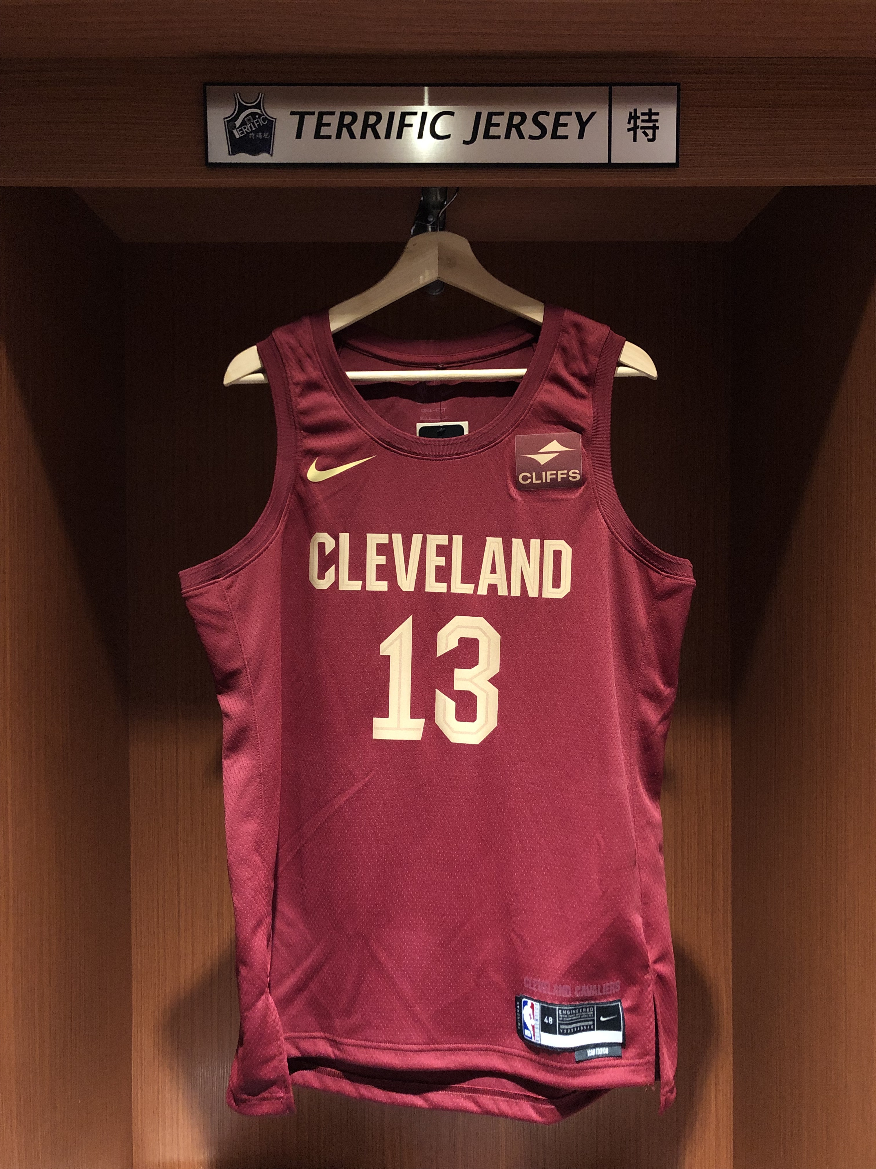 NBA球衣 Ricky Rubio 克里夫蘭騎士酒紅 Icon Nike Swingman 球迷版 熱轉印 含贊助商標 全新