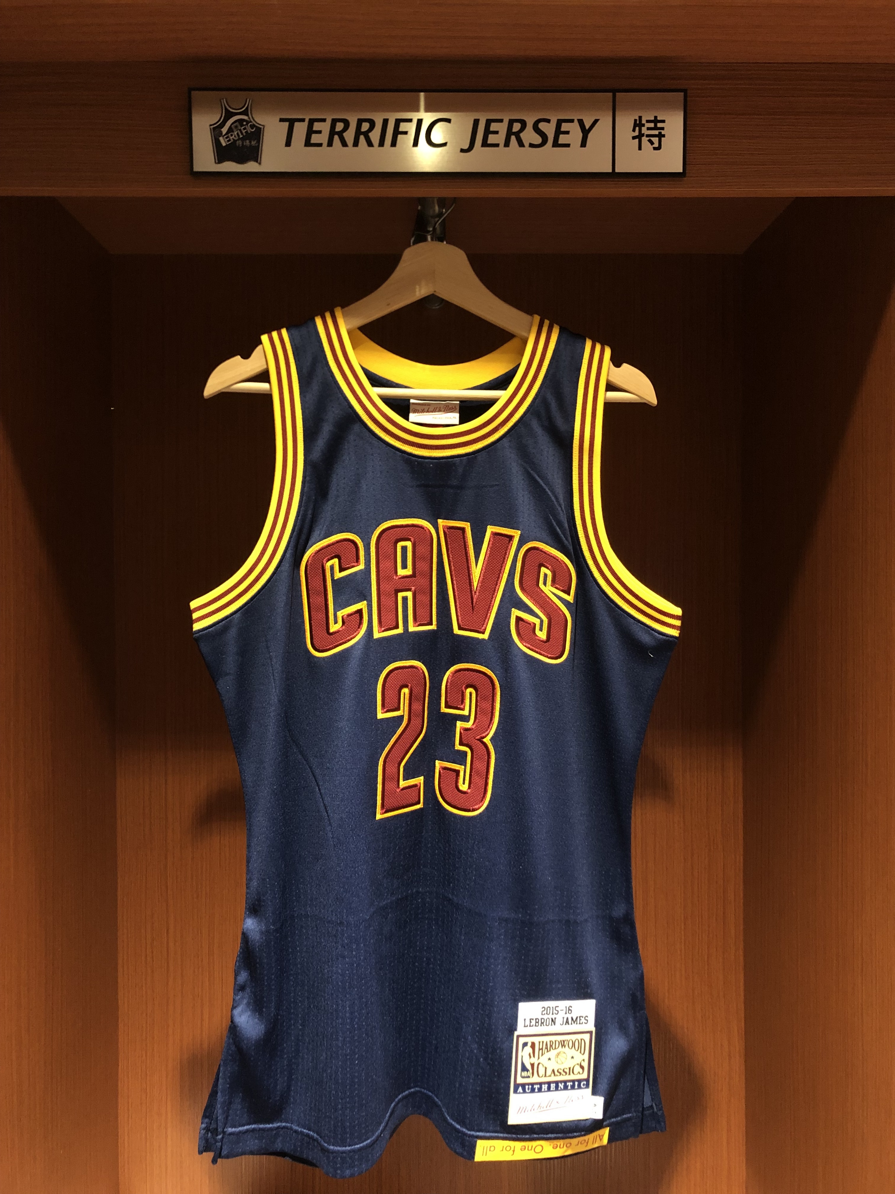 NBA球衣 Lebron James 克里夫蘭騎士 海軍藍 15-16藍 M&N Authentic 球員版 電繡 真網眼 全新