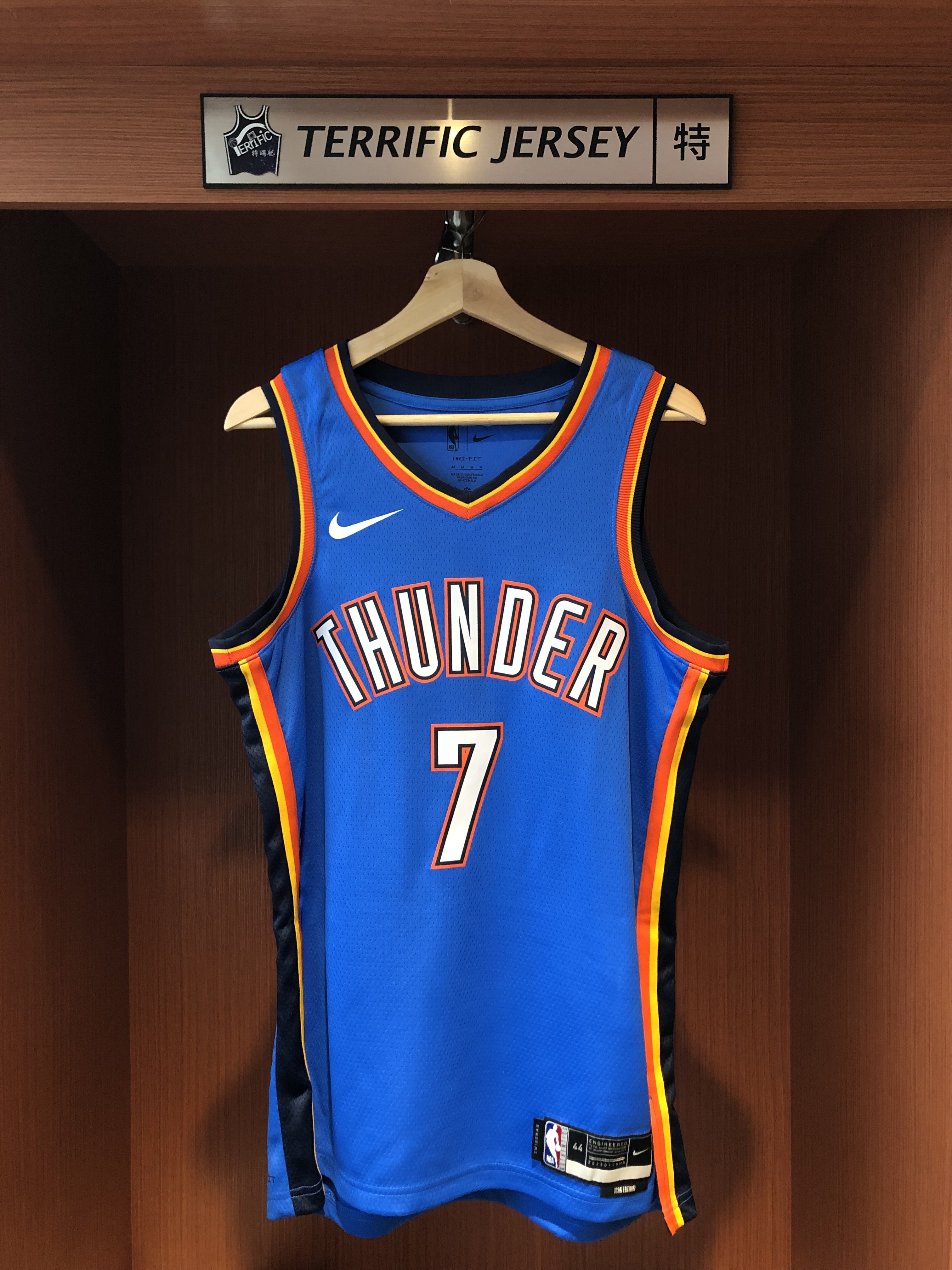 NBA球衣 Chet Holmgren 奧克拉荷馬雷霆藍 Icon Nike Swingman 球迷版 熱轉印 全新