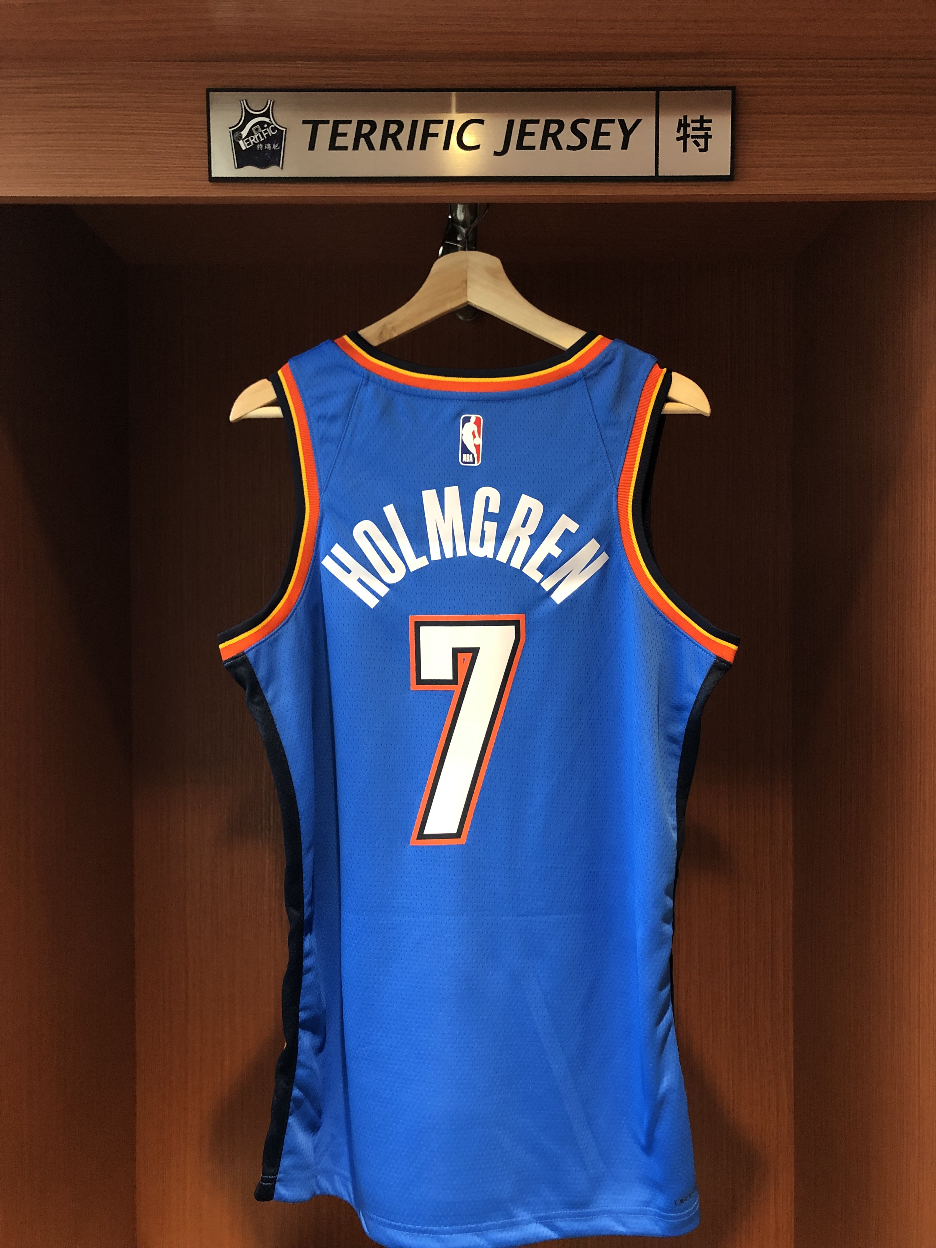 NBA球衣 Chet Holmgren 奧克拉荷馬雷霆藍 Icon Nike Swingman 球迷版 熱轉印 全新