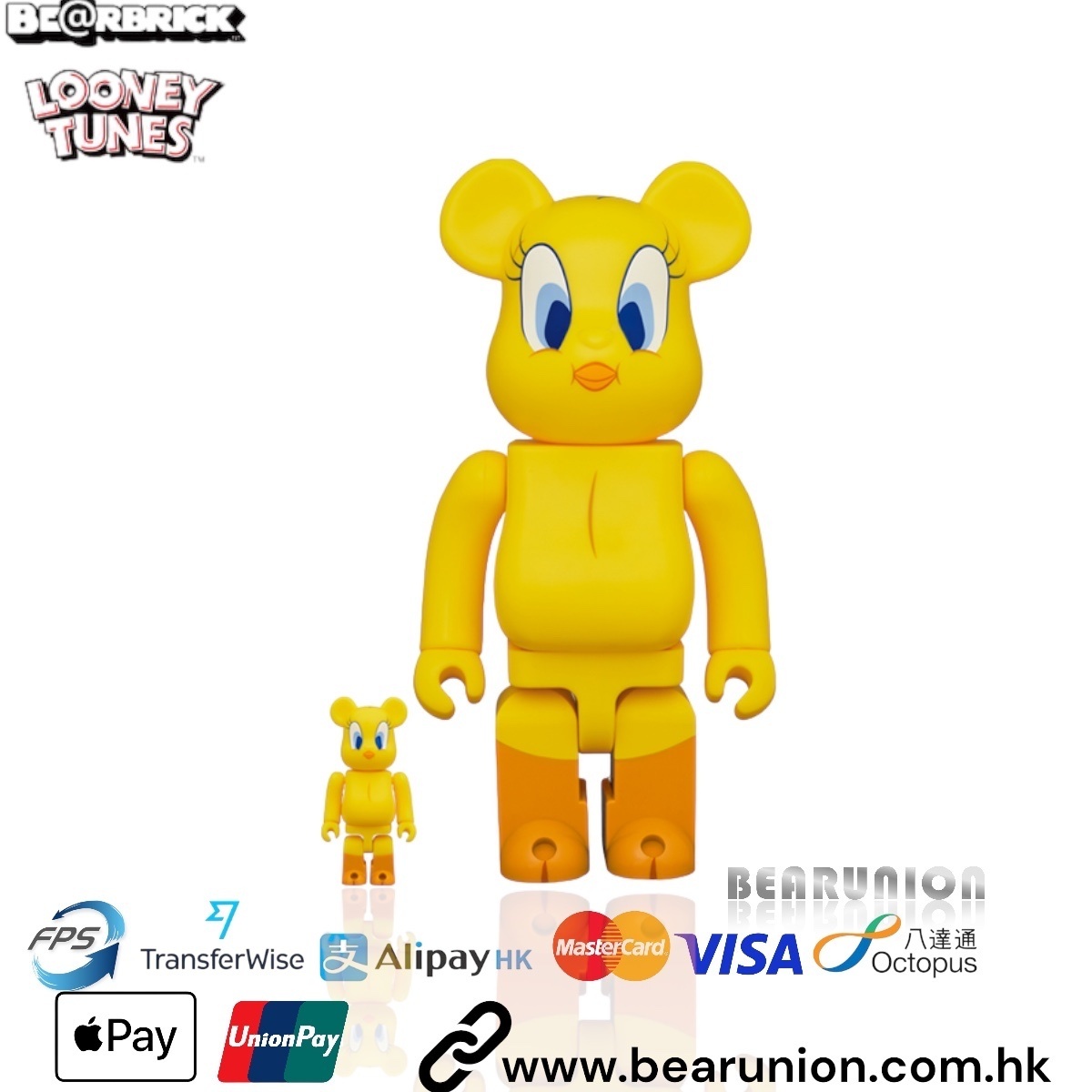Bearbrick 400% 100% tweety 只限有訂金客人