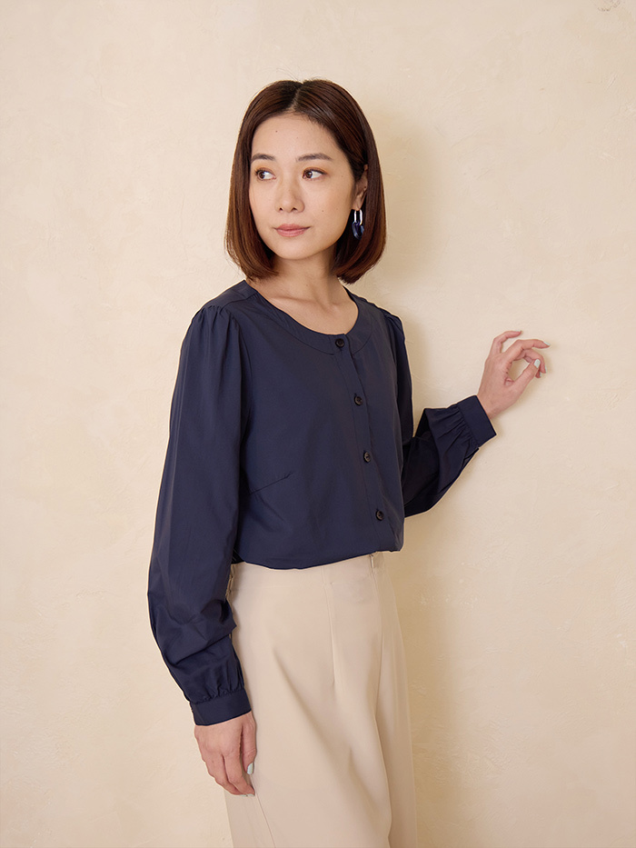 禮物開襟綁帶襯衫-紀念日