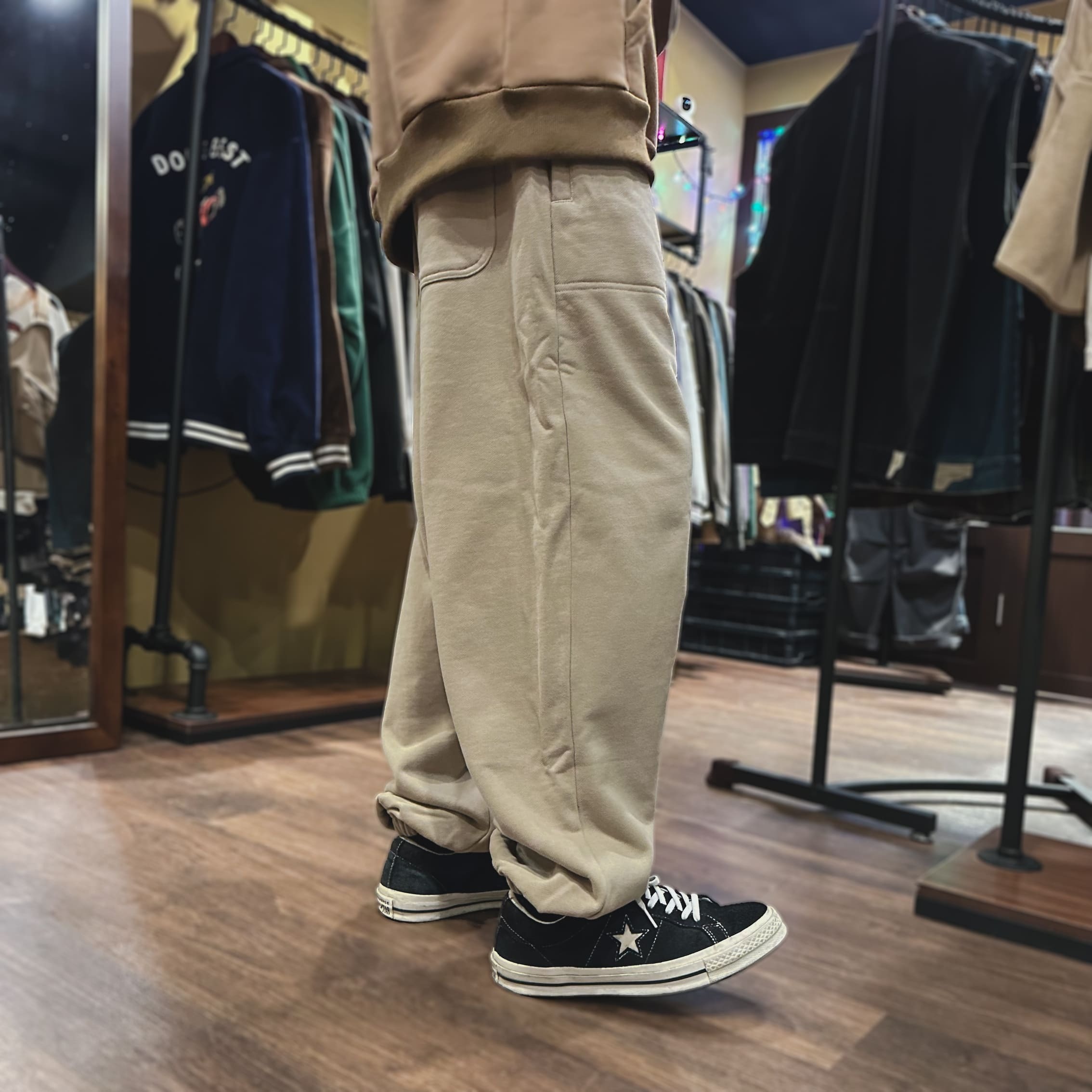 500g厚磅休閒抽繩棉褲