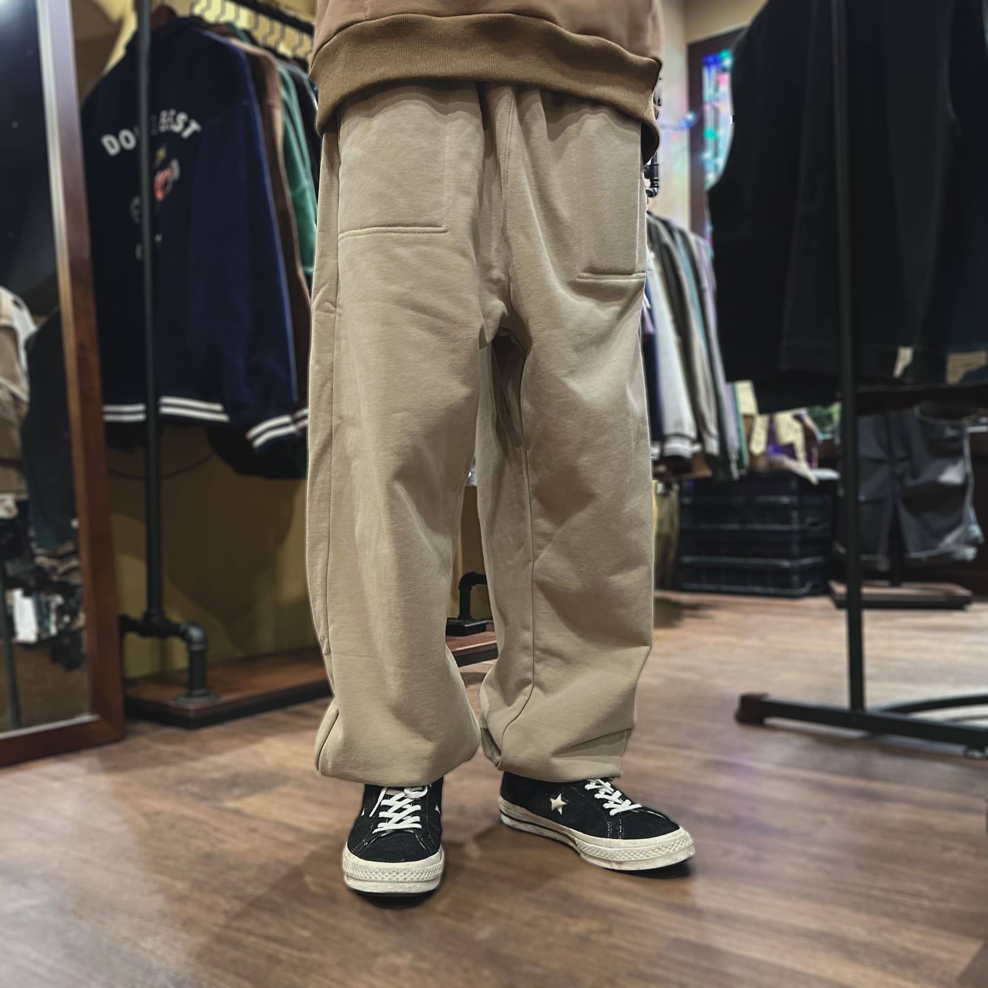 500g厚磅休閒抽繩棉褲