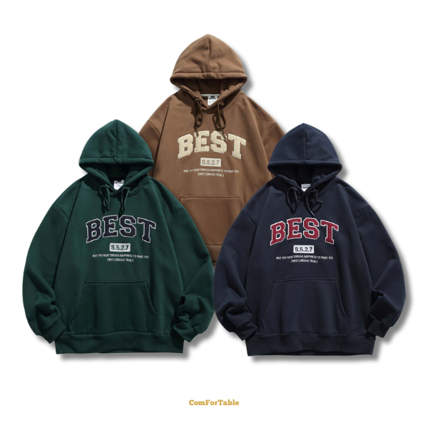 日系拼布字母連帽TEE