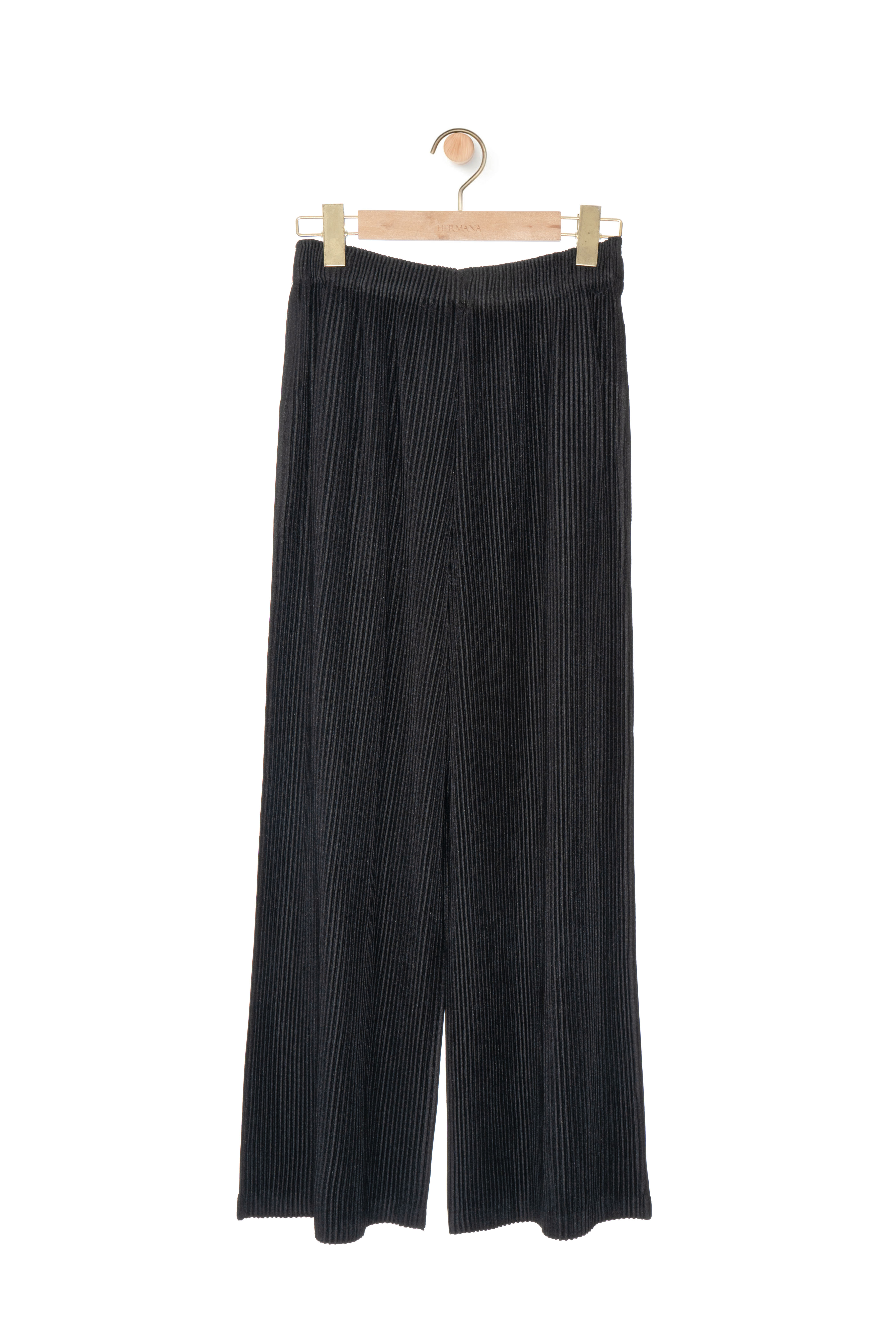 直壓褶紋休閒闊褲（現貨款式）