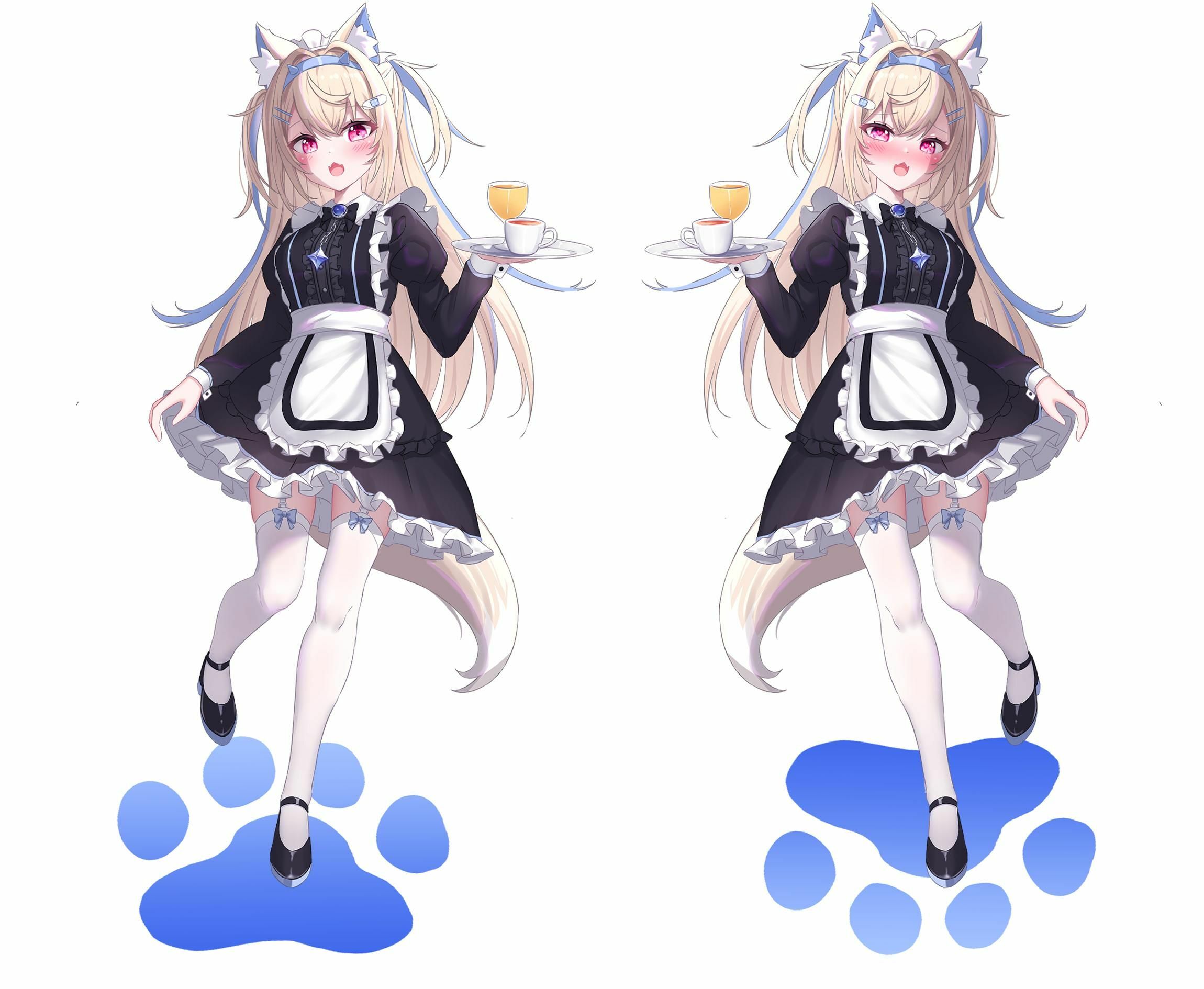 「同人代購」FF42 白詰草-WhiteClover Fuwawa Mococo 亞克力立牌SET