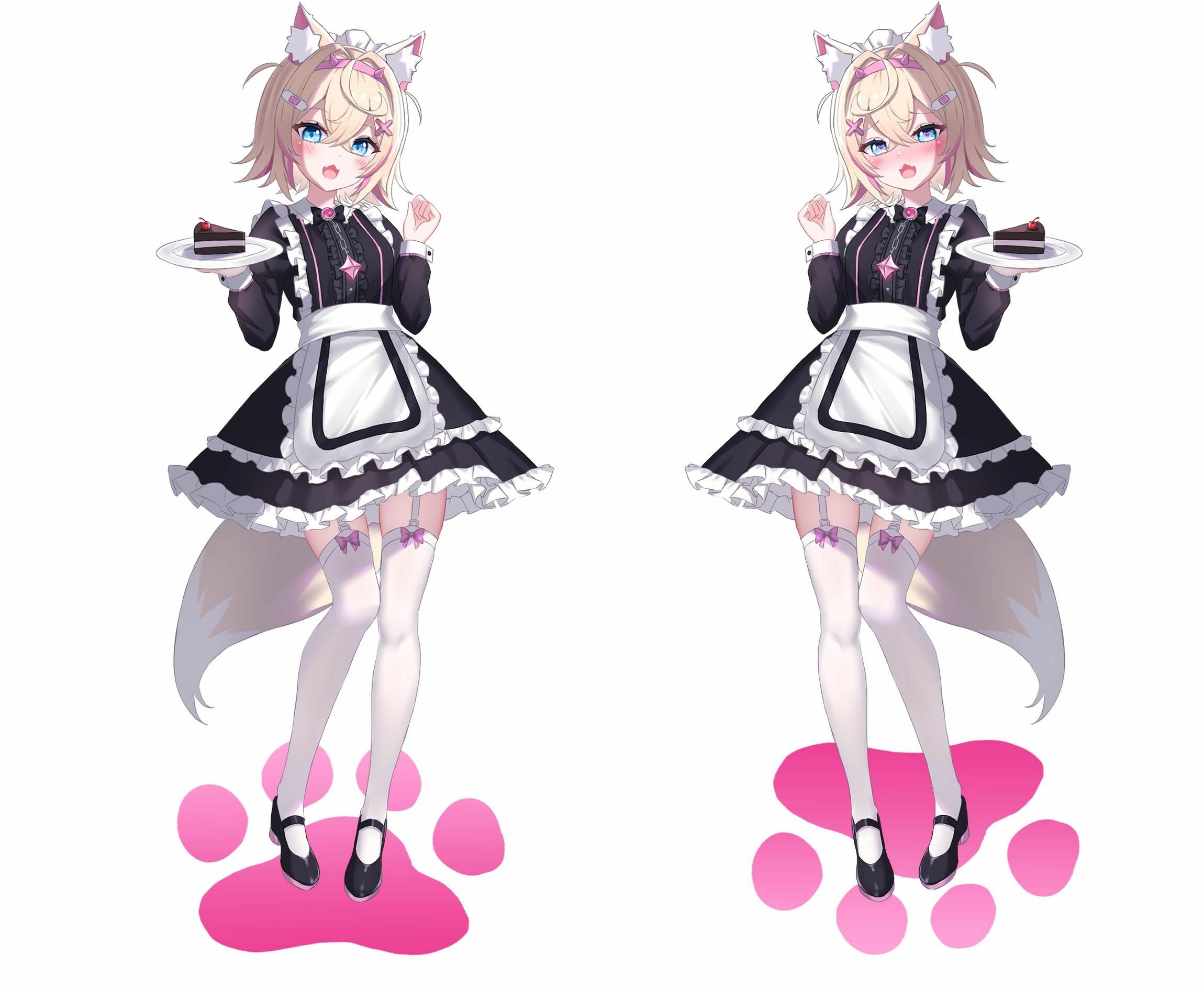 「同人代購」FF42 白詰草-WhiteClover Fuwawa Mococo 亞克力立牌SET