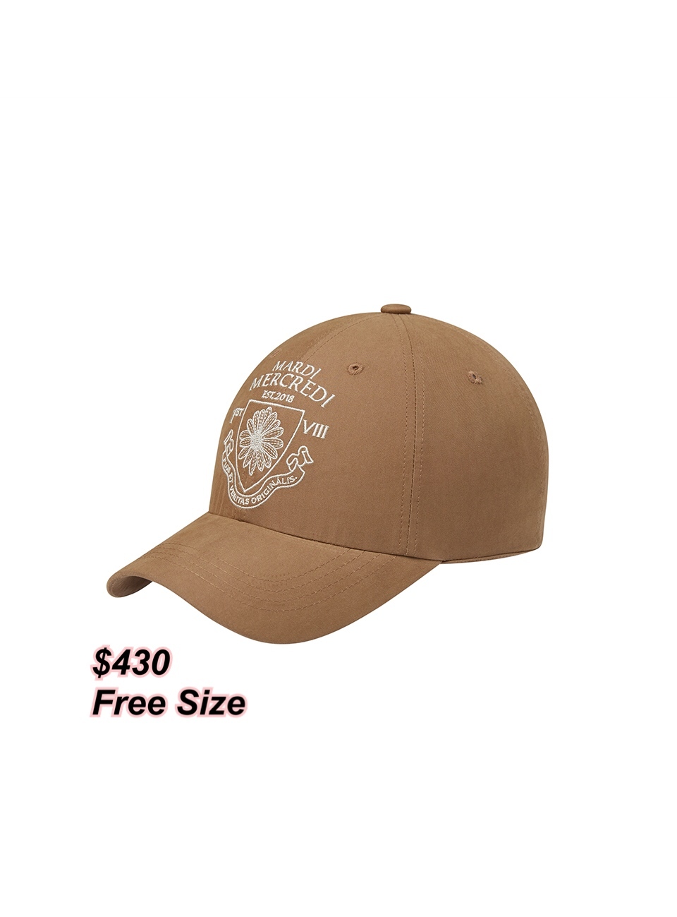 Mardi Mercredi 花花圖案cap 帽/3 色