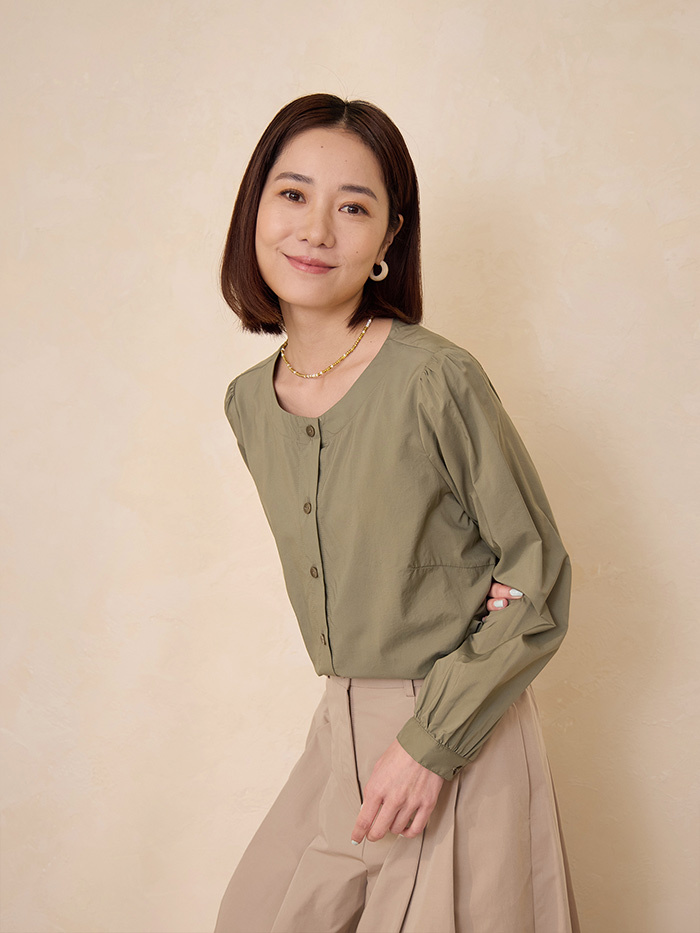 禮物開襟綁帶襯衫-雨林