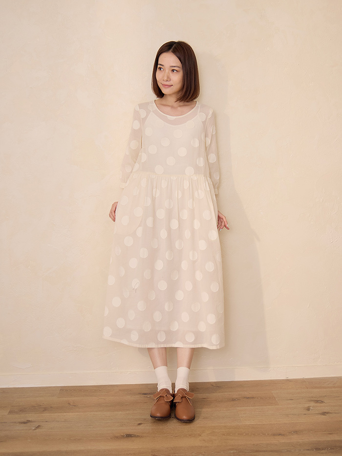 月光童話領片洋裝-茉莉