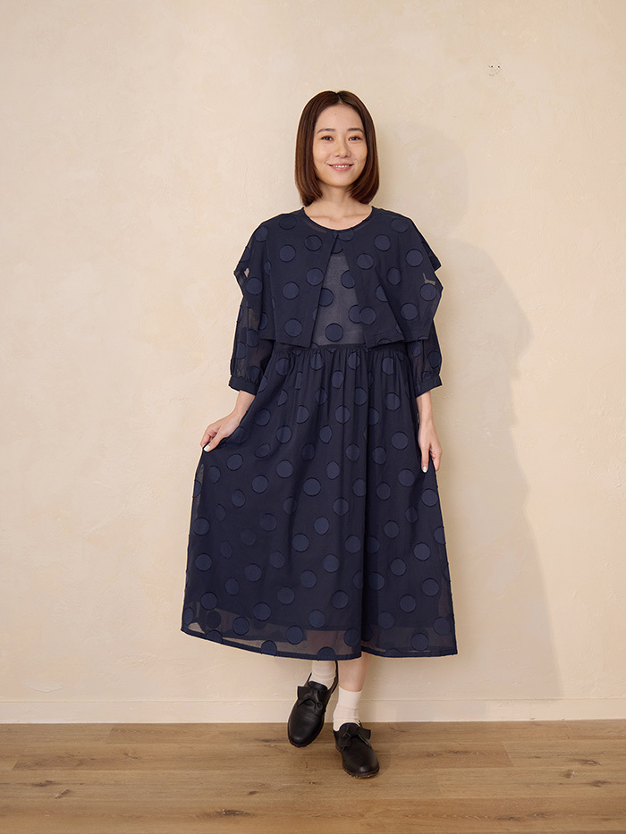 月光童話領片洋裝-羅蘭