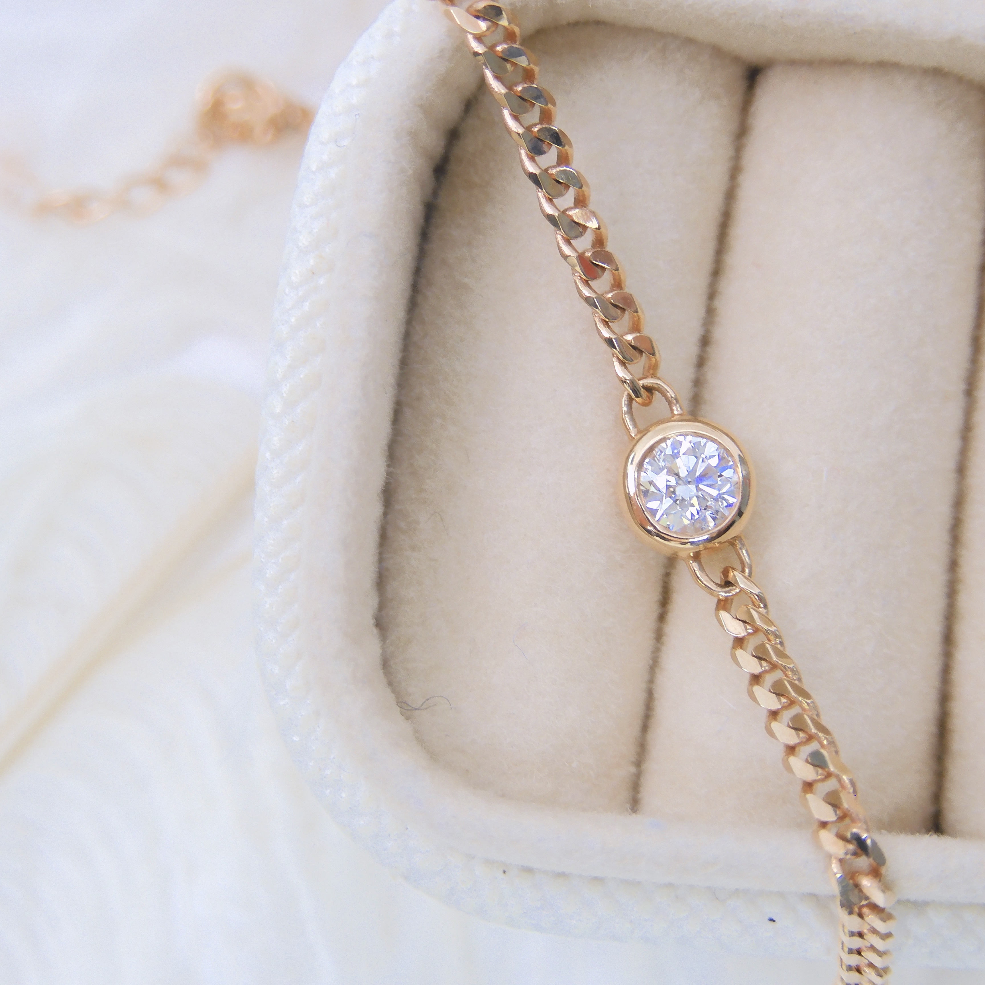 18K金 0.18ct 鑽石手鏈